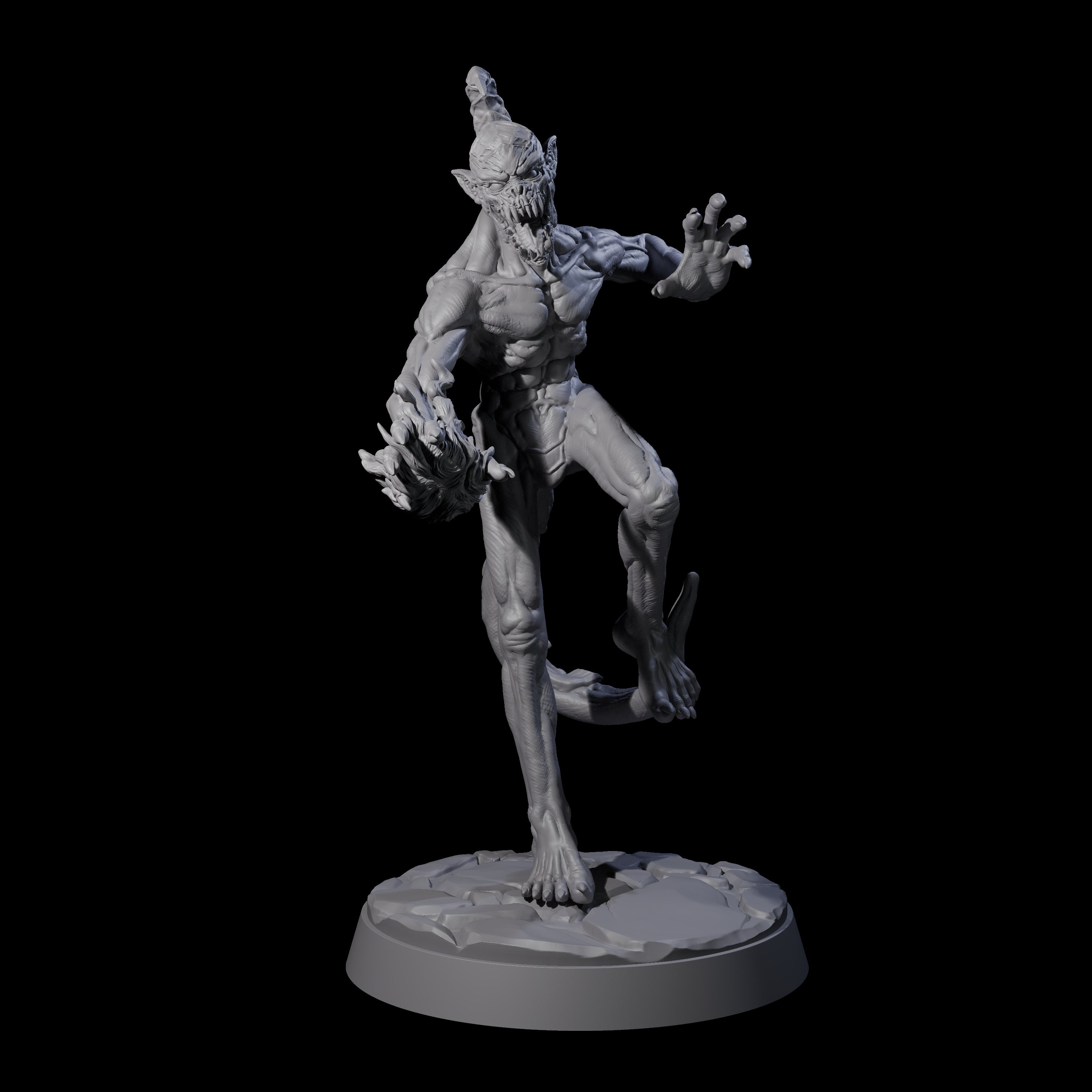 Five Deadly Babau Miniature for Dungeons and Dragons, Pathfinder or other TTRPGs