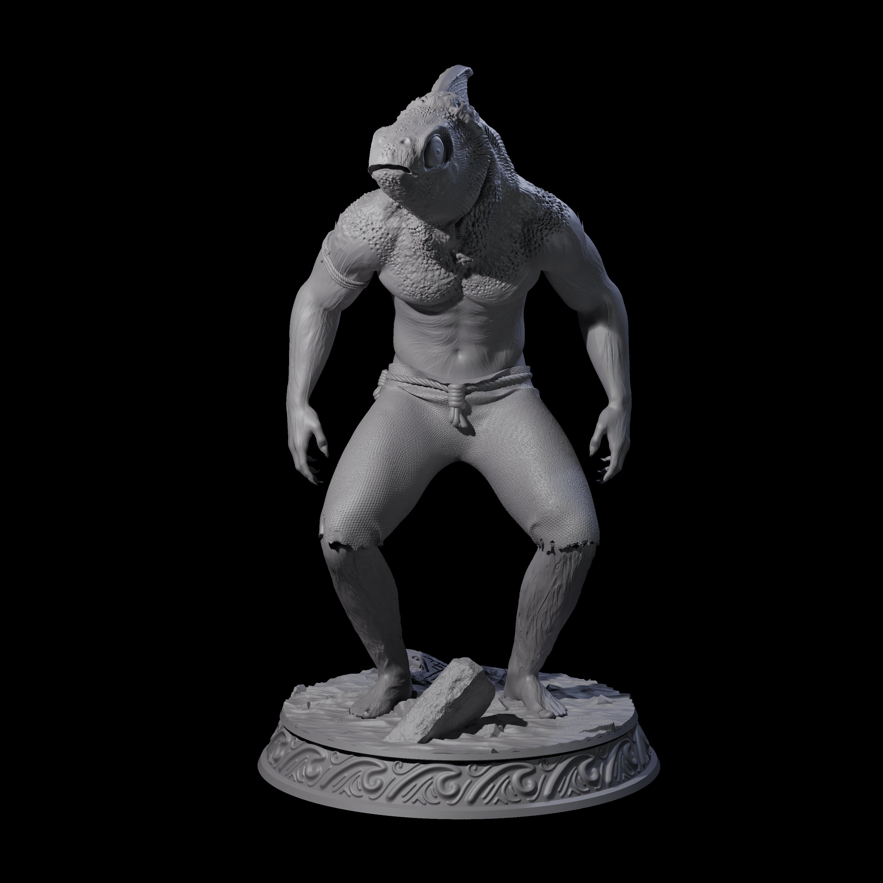 Five Despairing Deep Ones Miniature for Dungeons and Dragons, Pathfinder or other TTRPGs