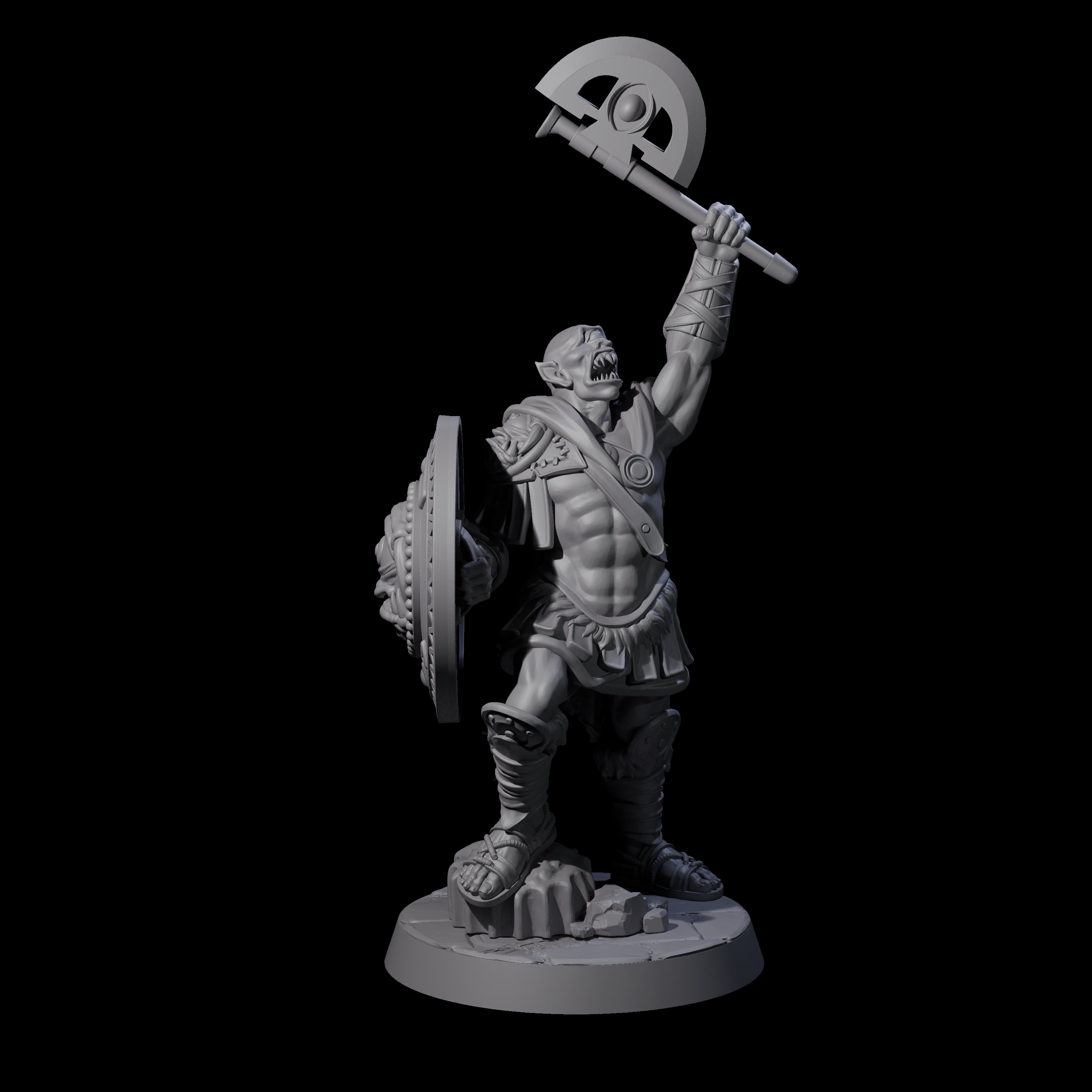 Five Filthy Cyclops Warriors Miniature for Dungeons and Dragons, Pathfinder or other TTRPGs