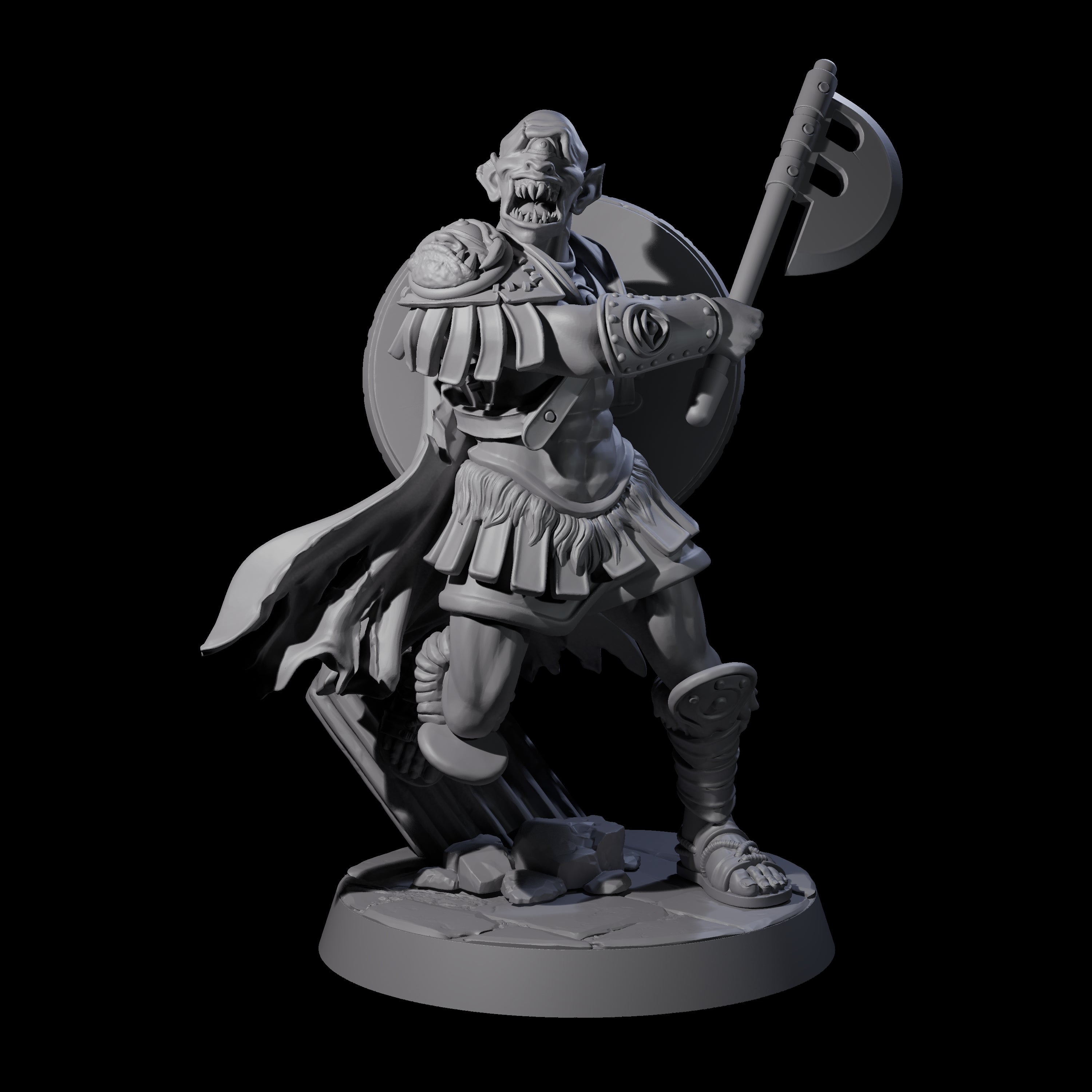 Five Filthy Cyclops Warriors Miniature for Dungeons and Dragons, Pathfinder or other TTRPGs