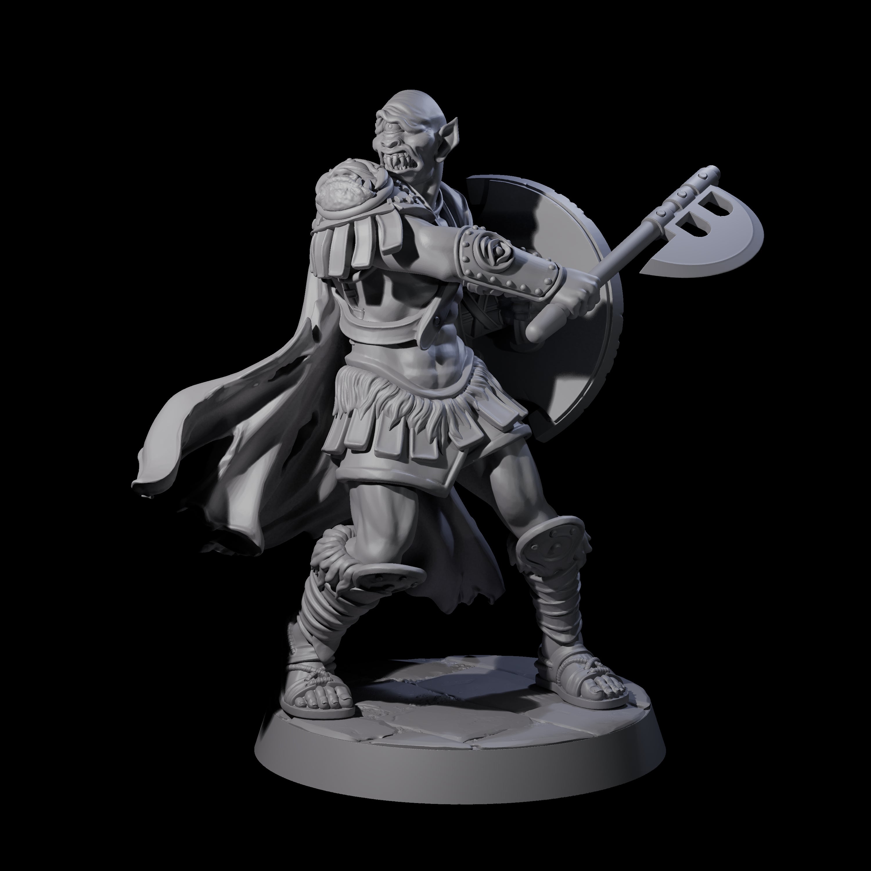 Five Filthy Cyclops Warriors Miniature for Dungeons and Dragons, Pathfinder or other TTRPGs
