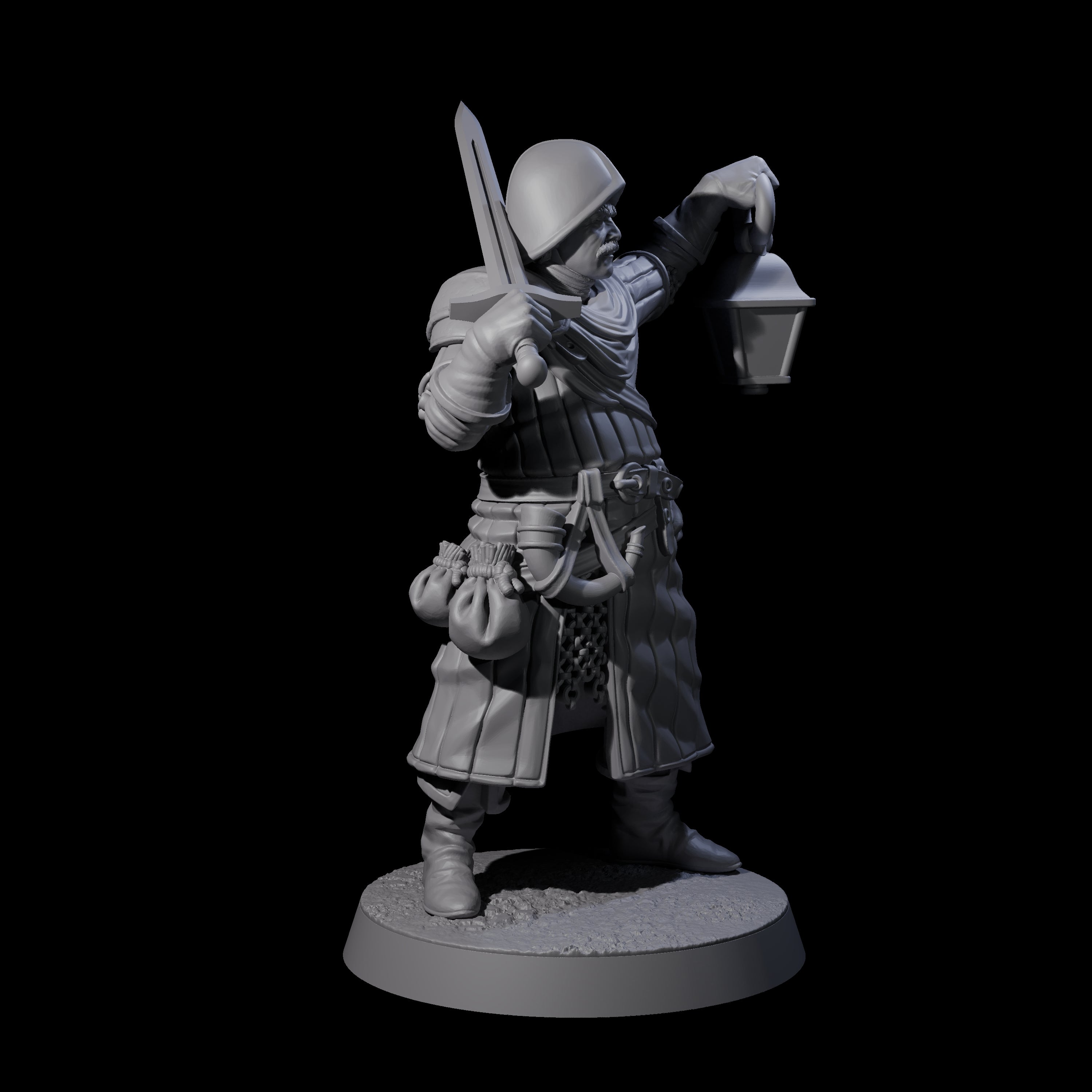Five Investigating Town Militia Miniature for Dungeons and Dragons, Pathfinder or other TTRPGs