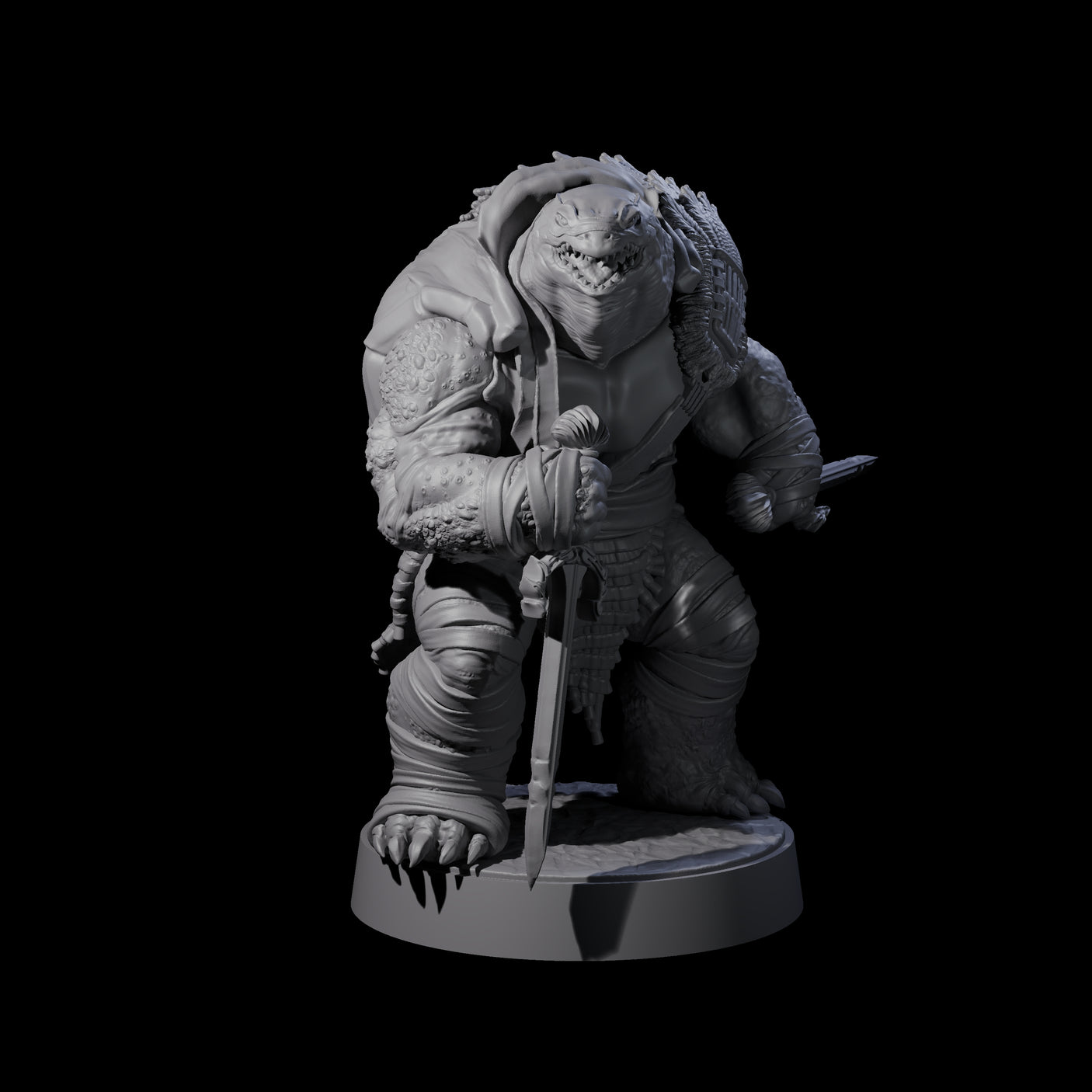 Five Masked Tortle Ninjas Miniature for Dungeons and Dragons, Pathfinder or other TTRPGs