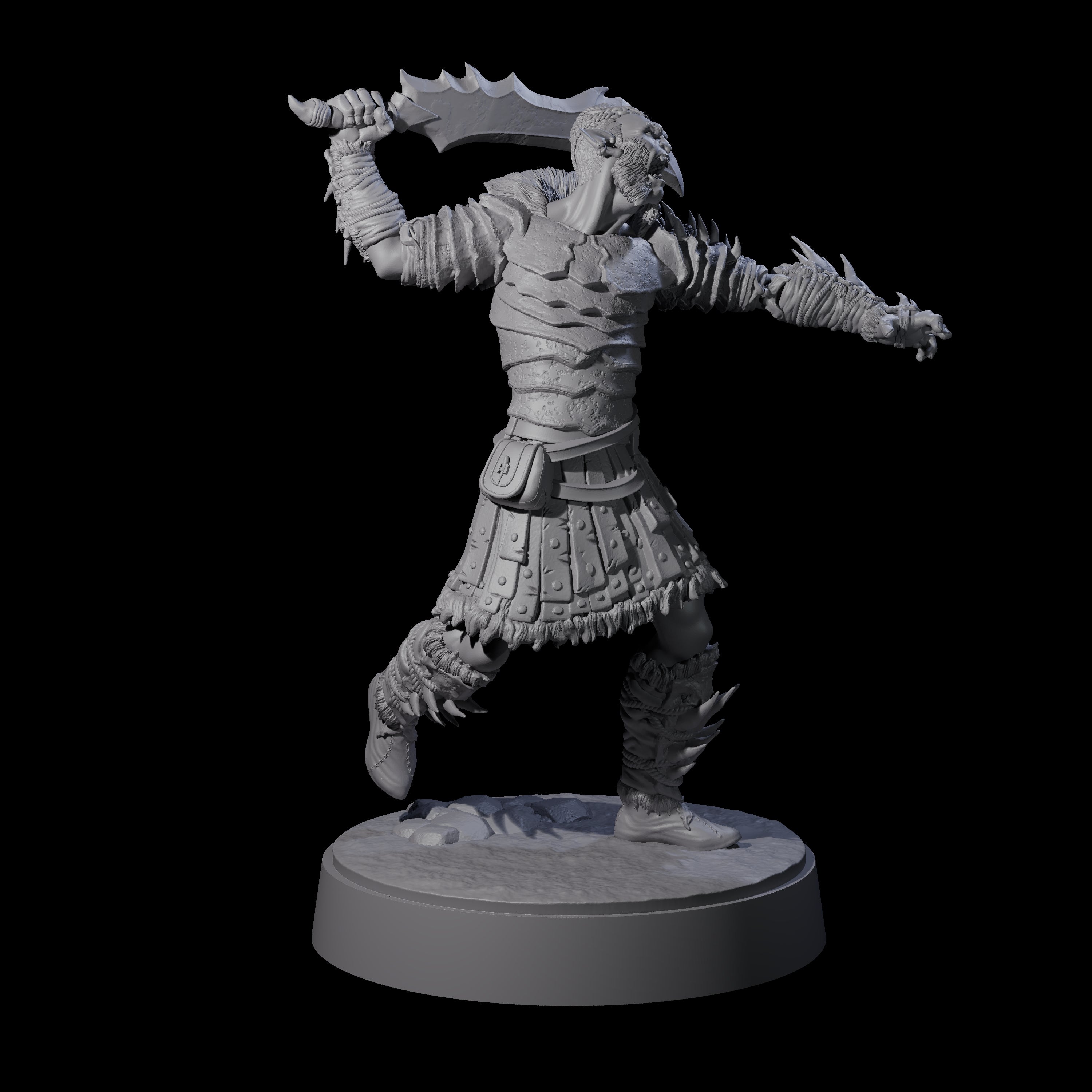 Five Mutton Chops Hobgoblins Miniature for Dungeons and Dragons, Pathfinder or other TTRPGs