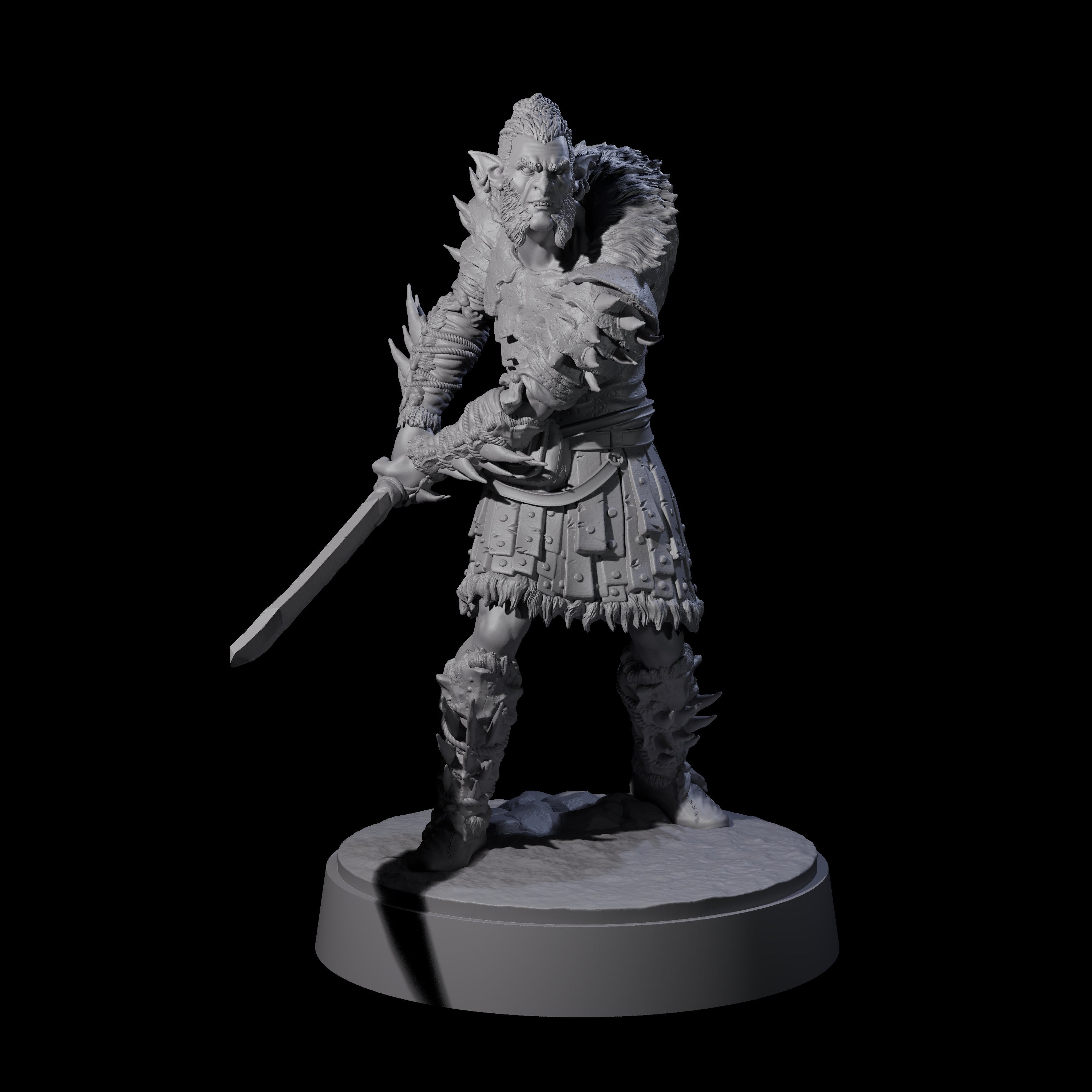 Five Mutton Chops Hobgoblins Miniature for Dungeons and Dragons, Pathfinder or other TTRPGs