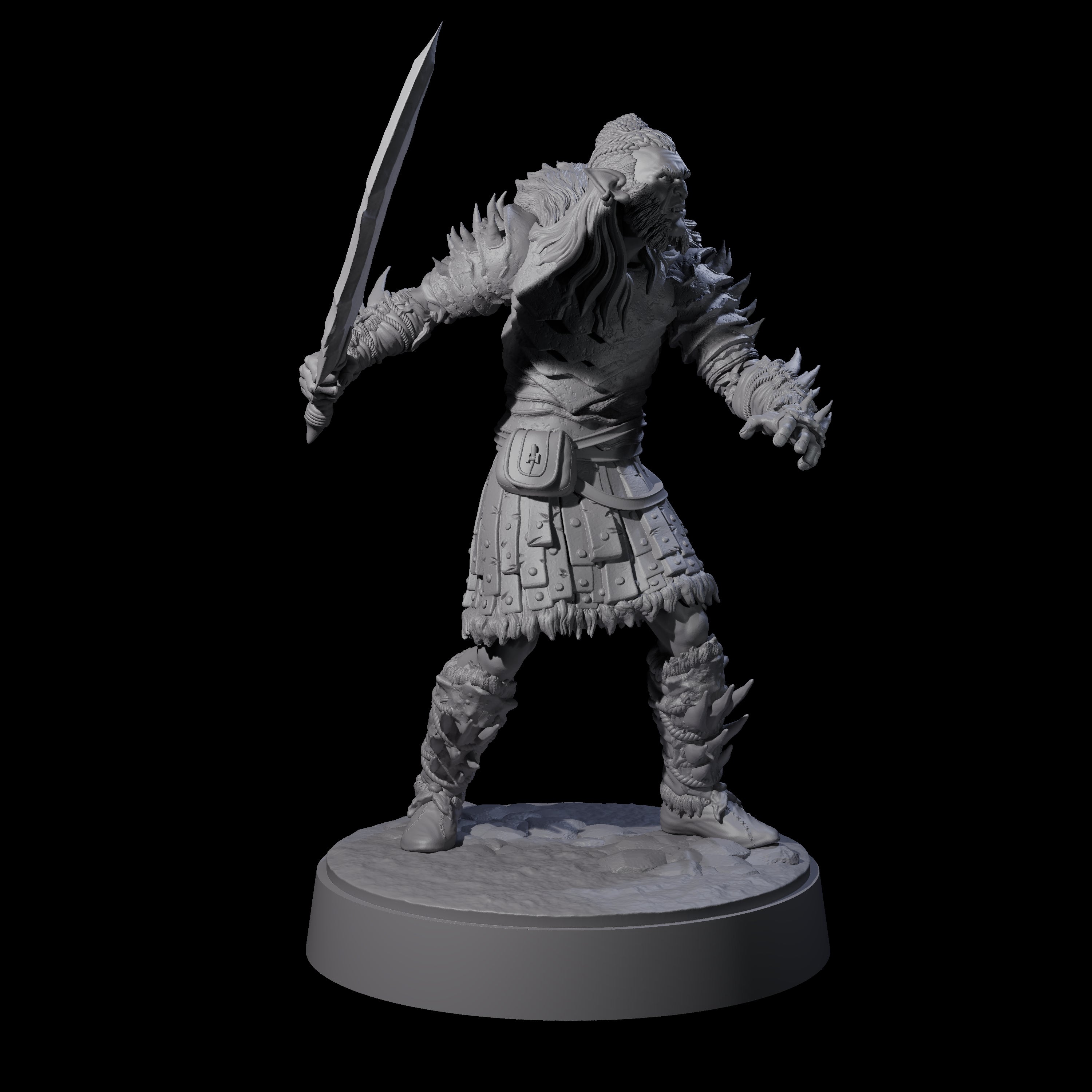 Five Mutton Chops Hobgoblins Miniature for Dungeons and Dragons, Pathfinder or other TTRPGs