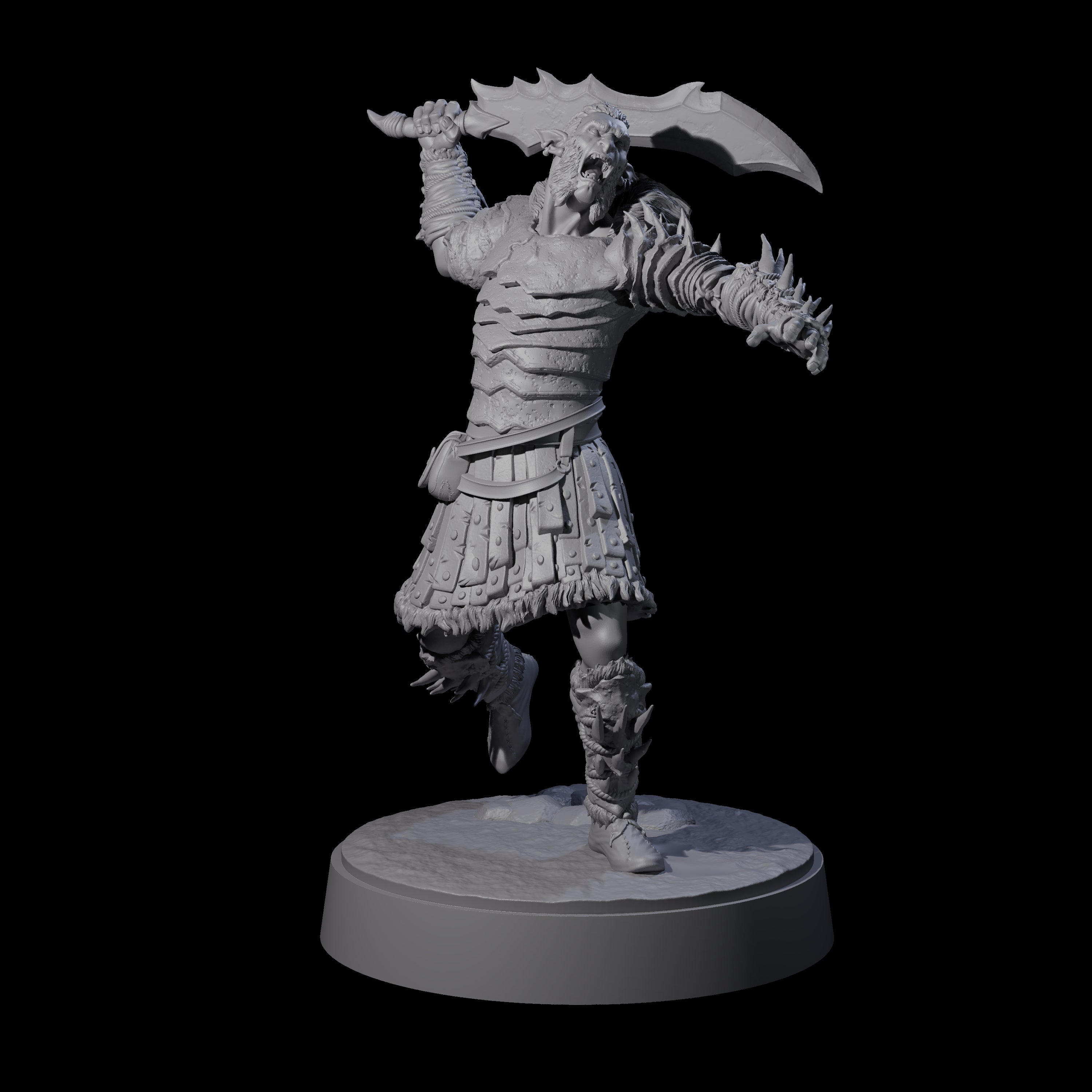 Five Mutton Chops Hobgoblins Miniature for Dungeons and Dragons, Pathfinder or other TTRPGs