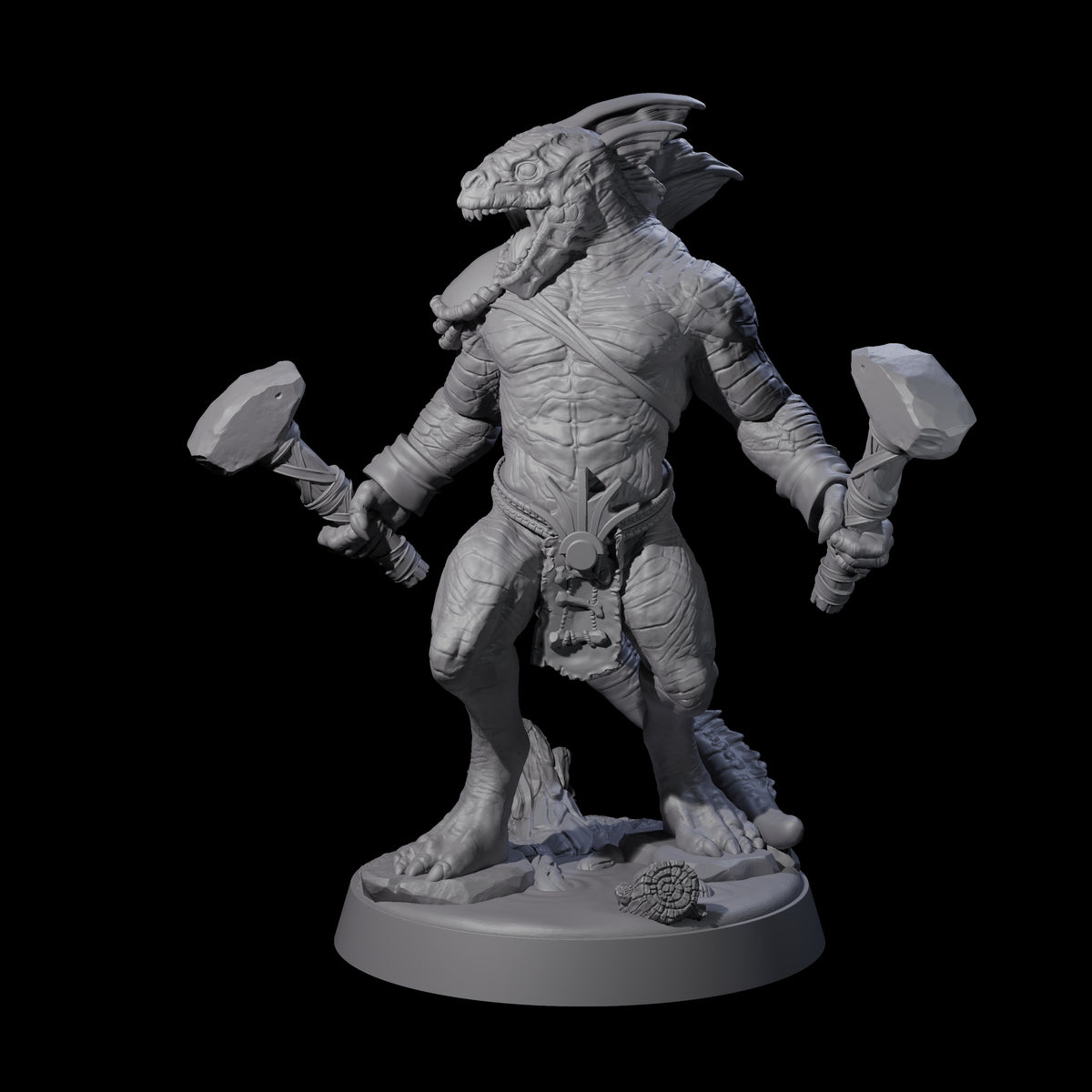 Five Rampaging Lizardfolk Miniature for Dungeons and Dragons, Pathfinder or other TTRPGs