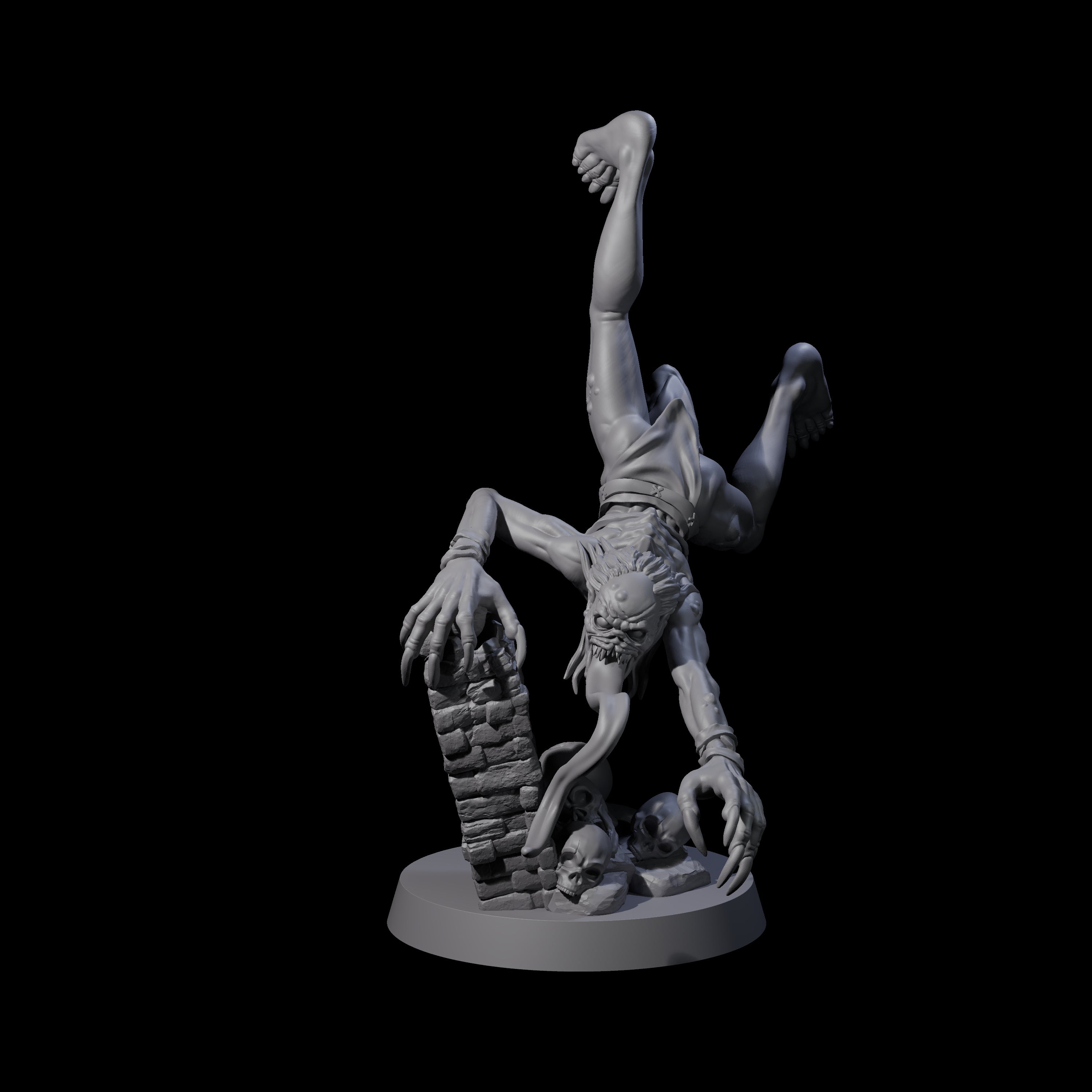 Five Screeching Ghouls Miniature for Dungeons and Dragons, Pathfinder or other TTRPGs