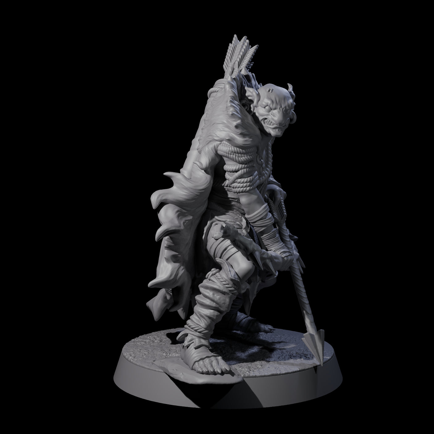 Five Sculking Marsh Archers Miniature for Dungeons and Dragons, Pathfinder or other TTRPGs