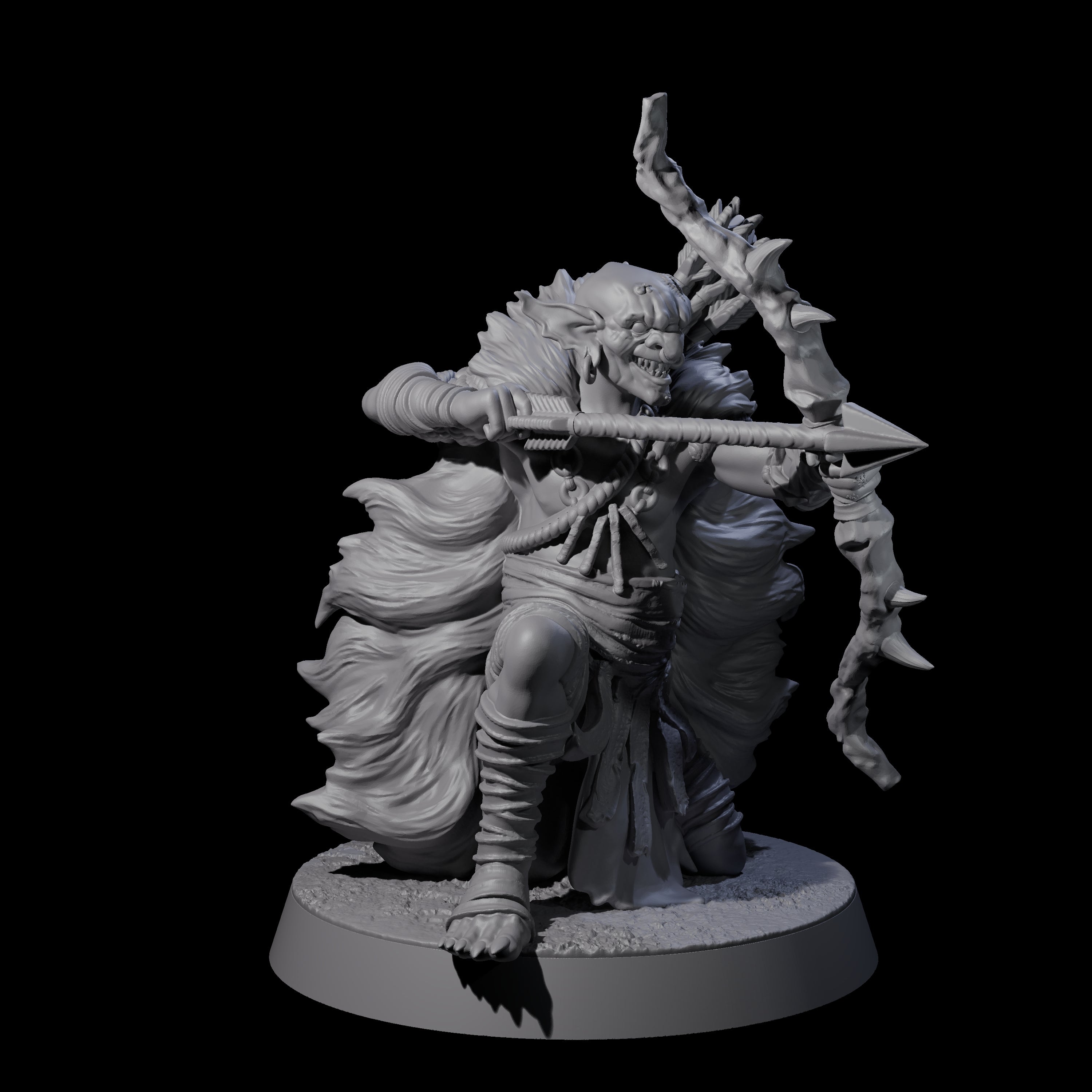 Five Sculking Marsh Archers Miniature for Dungeons and Dragons, Pathfinder or other TTRPGs