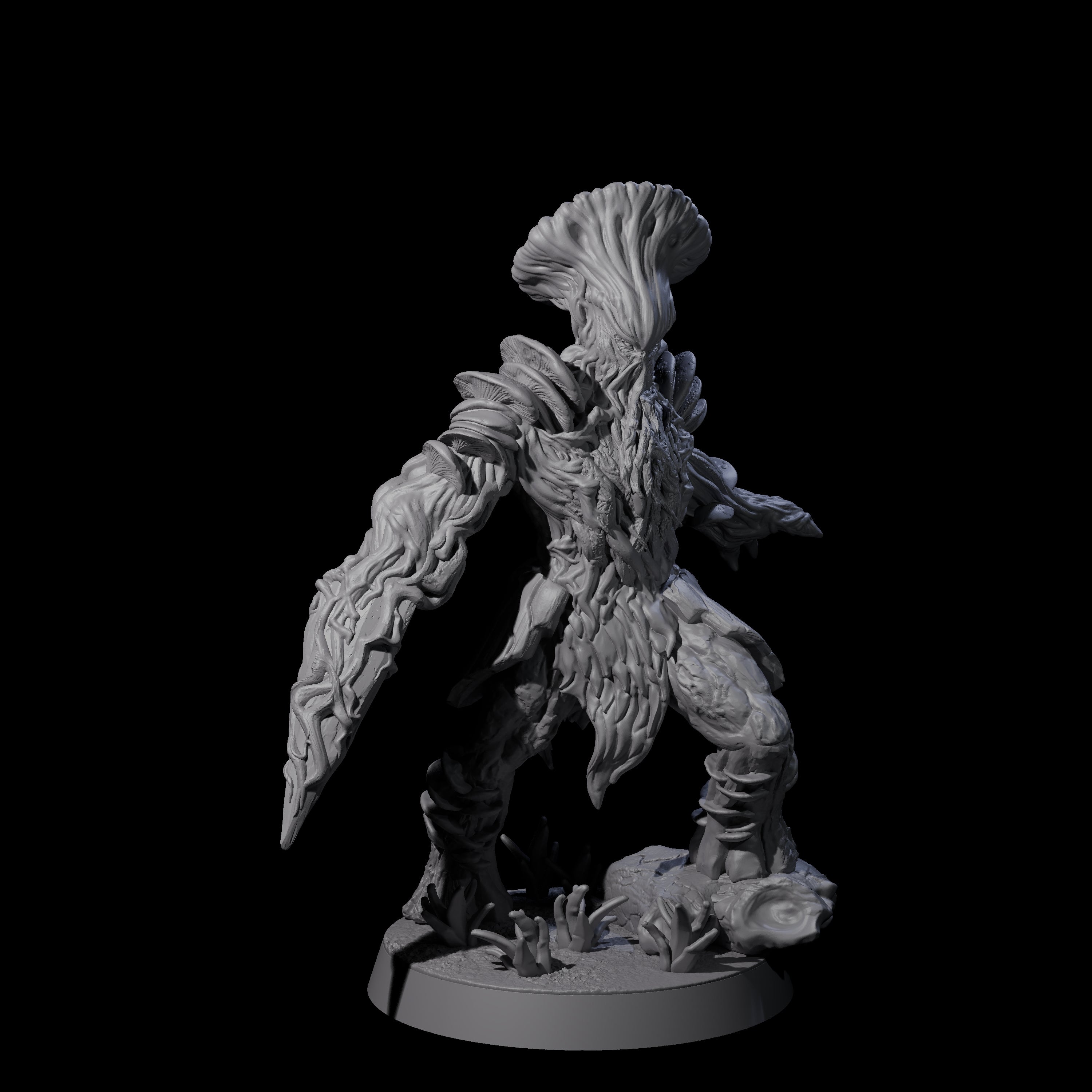 Five Spongy Myconid Warriors Miniature for Dungeons and Dragons, Pathfinder or other TTRPGs