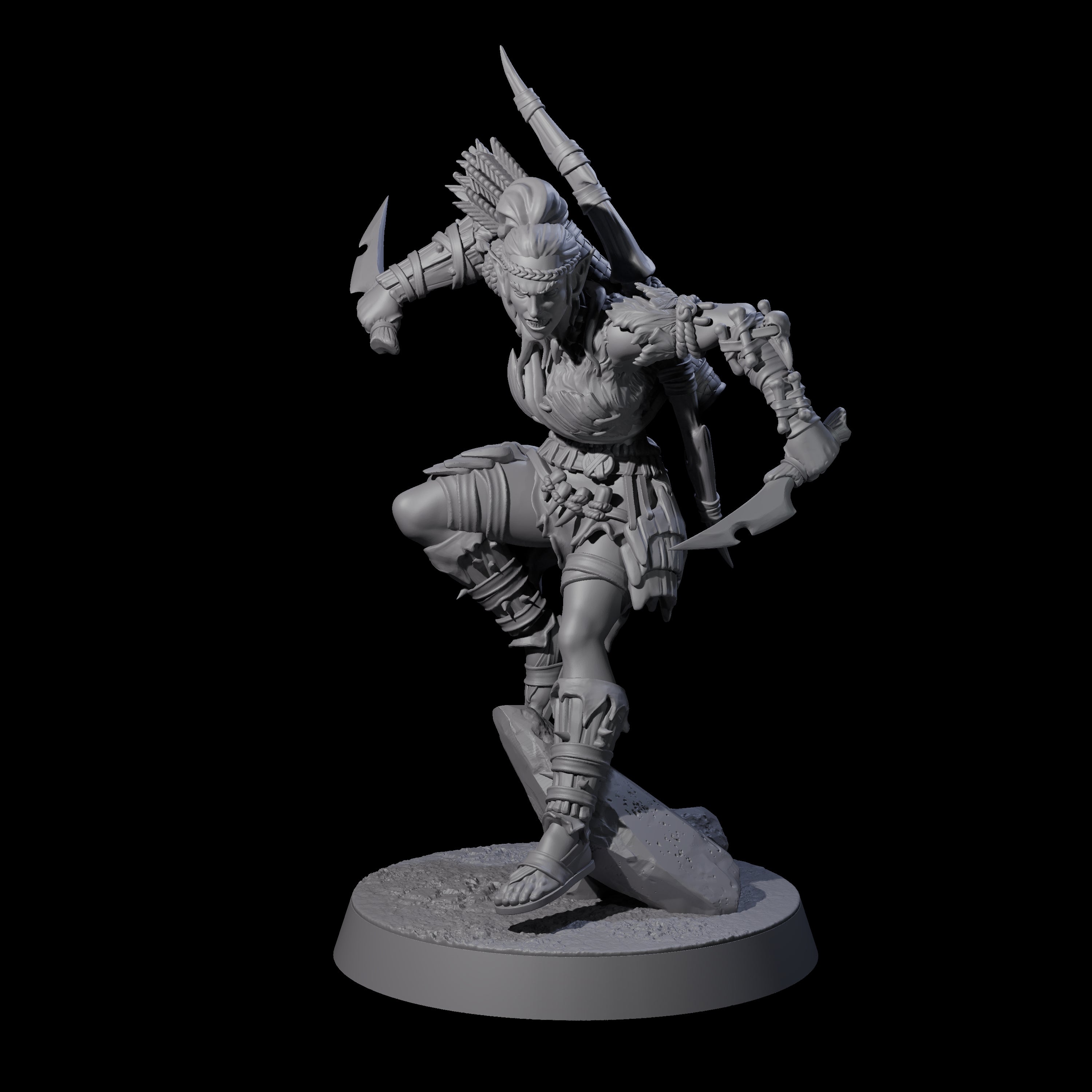 Five Tree Rangers Miniature for Dungeons and Dragons, Pathfinder or other TTRPGs