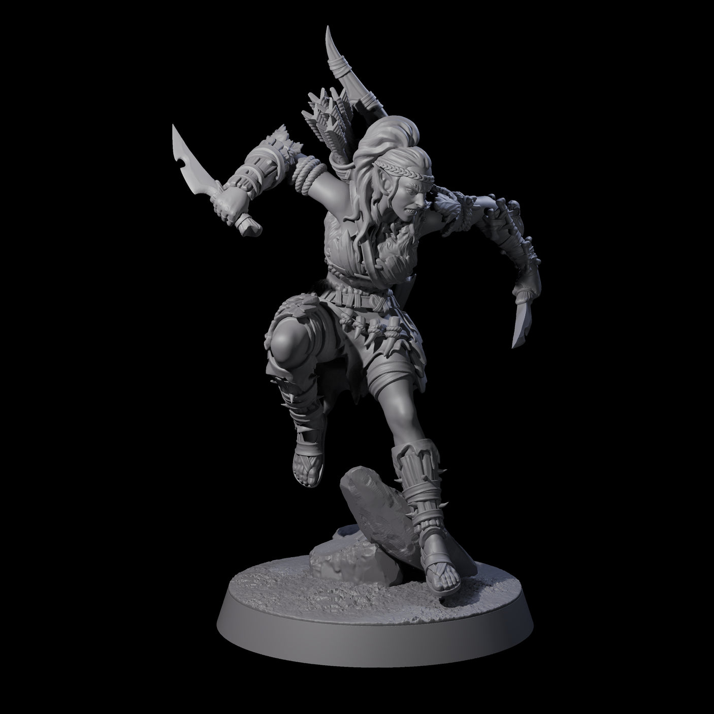 Five Tree Rangers Miniature for Dungeons and Dragons, Pathfinder or other TTRPGs