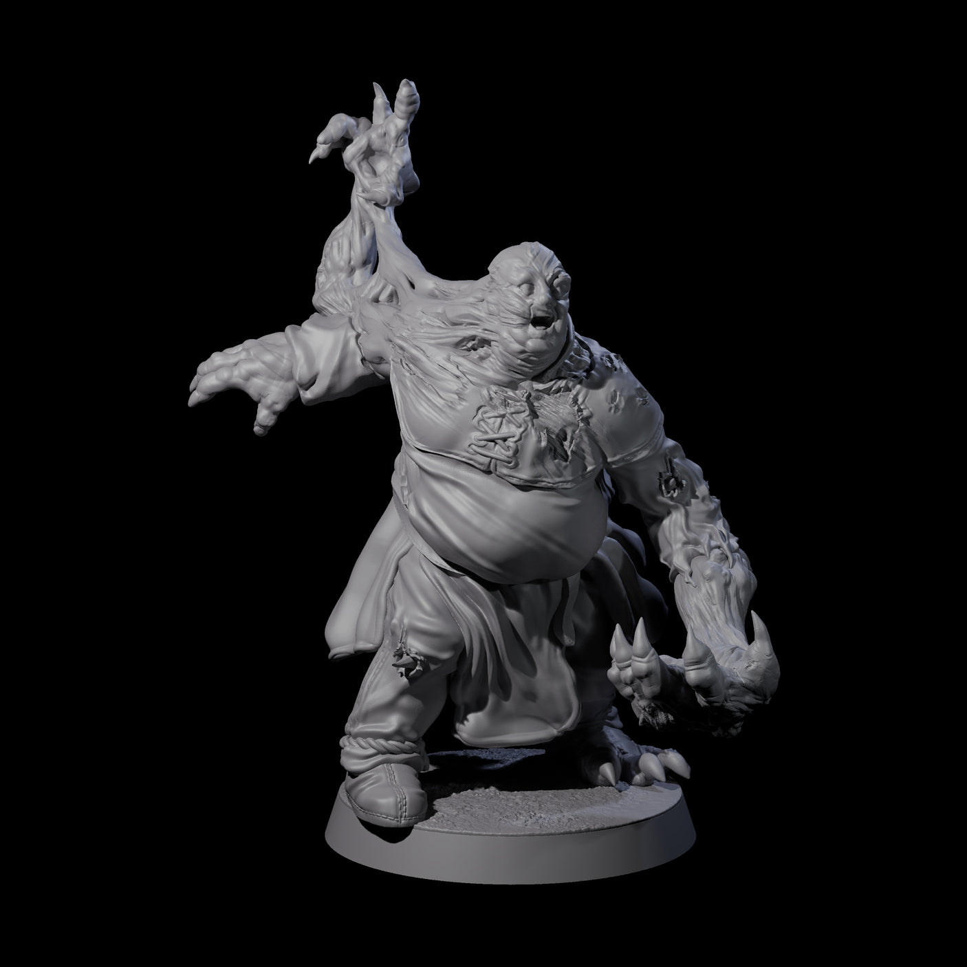 Five Unlucky Flesh Warped Victims Miniature for Dungeons and Dragons, Pathfinder or other TTRPGs