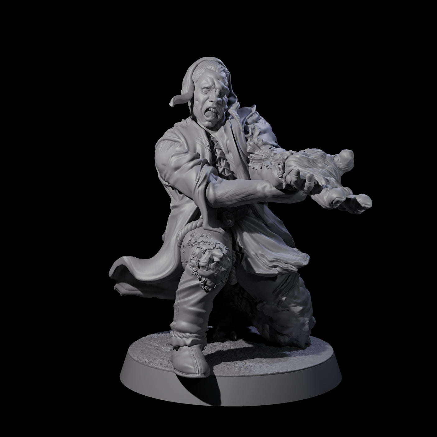 Five Unlucky Flesh Warped Victims Miniature for Dungeons and Dragons, Pathfinder or other TTRPGs