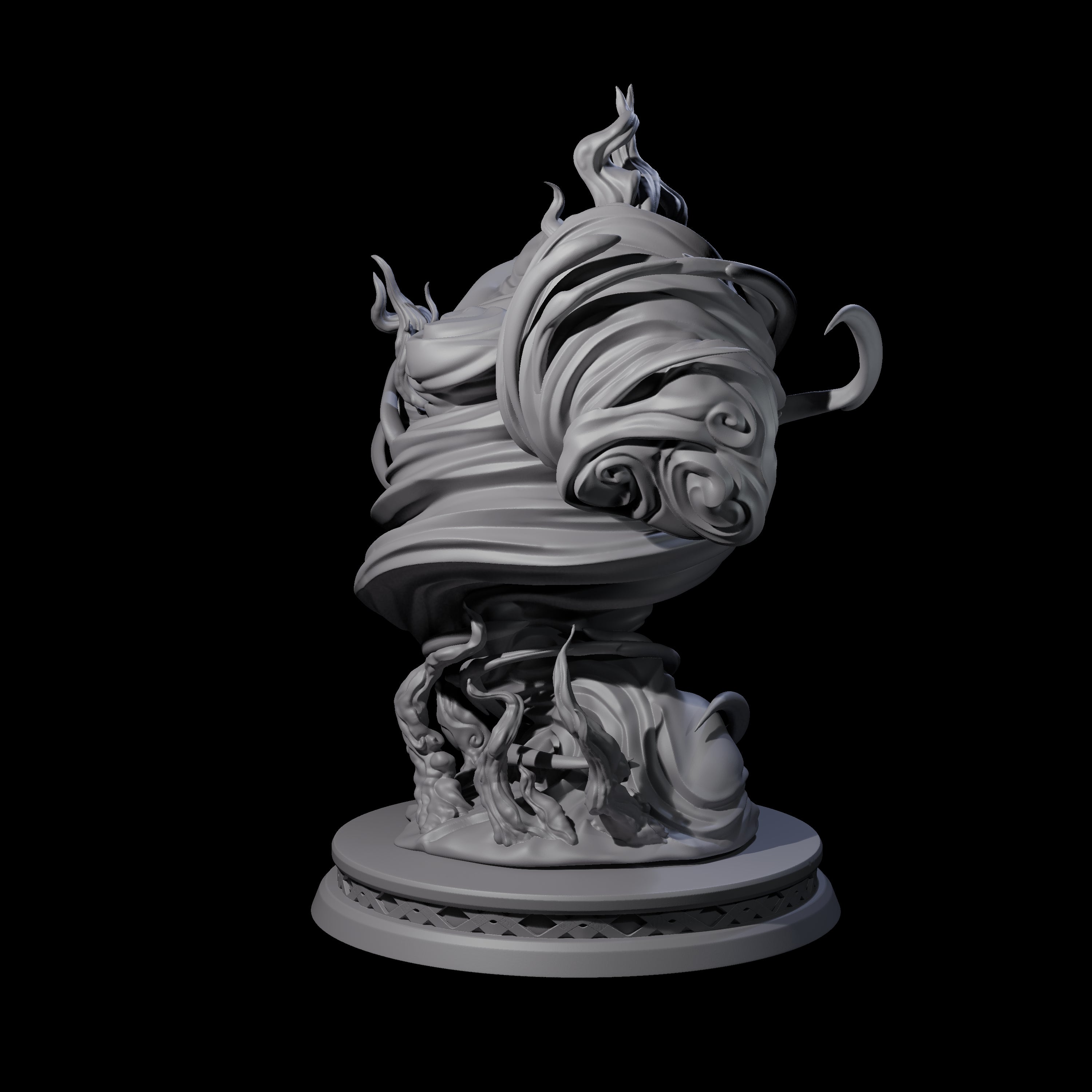 Fizzing Air Elemental Miniature for Dungeons and Dragons, Pathfinder or other TTRPGs