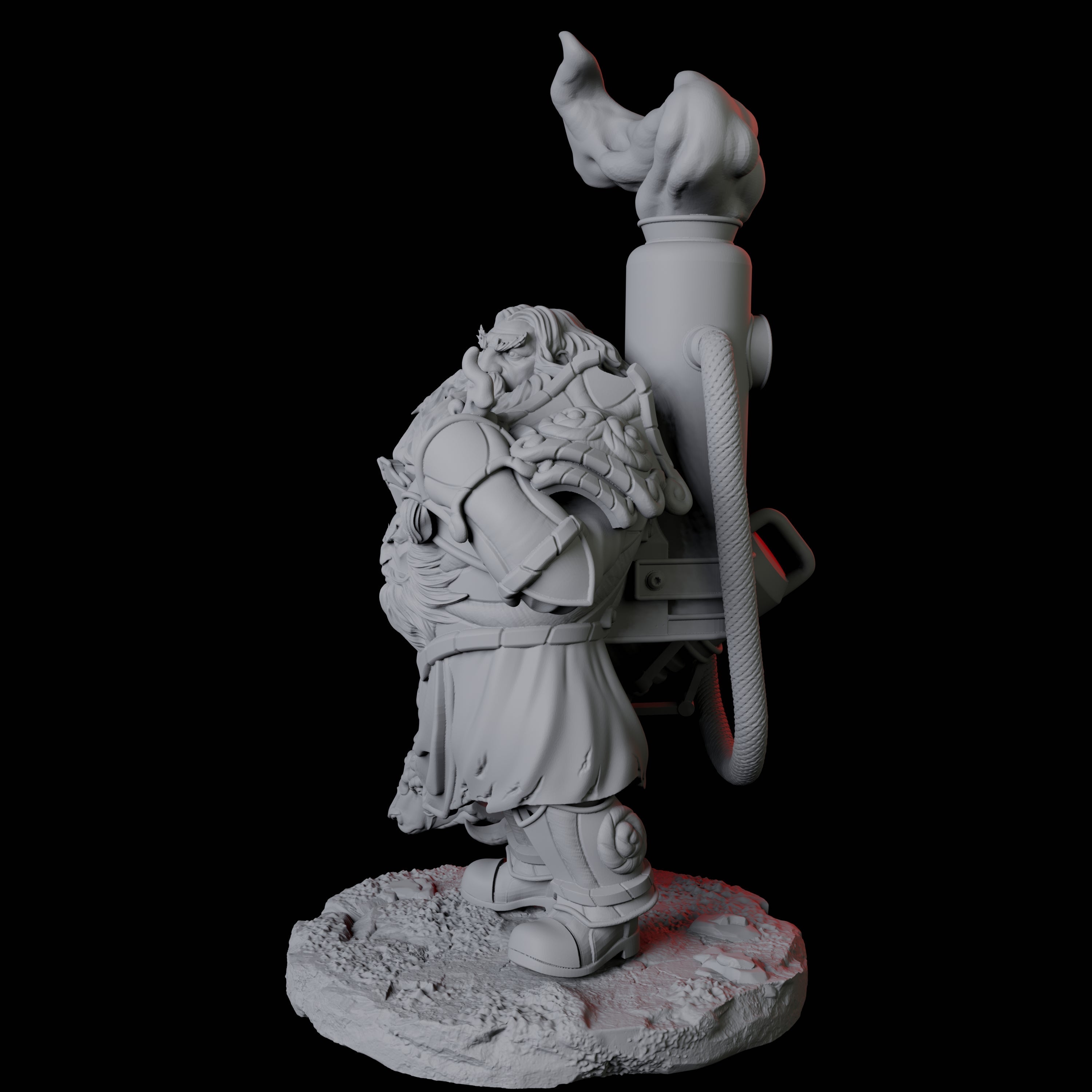 Flamethrower Soldier C Miniature for Dungeons and Dragons, Pathfinder or other TTRPGs