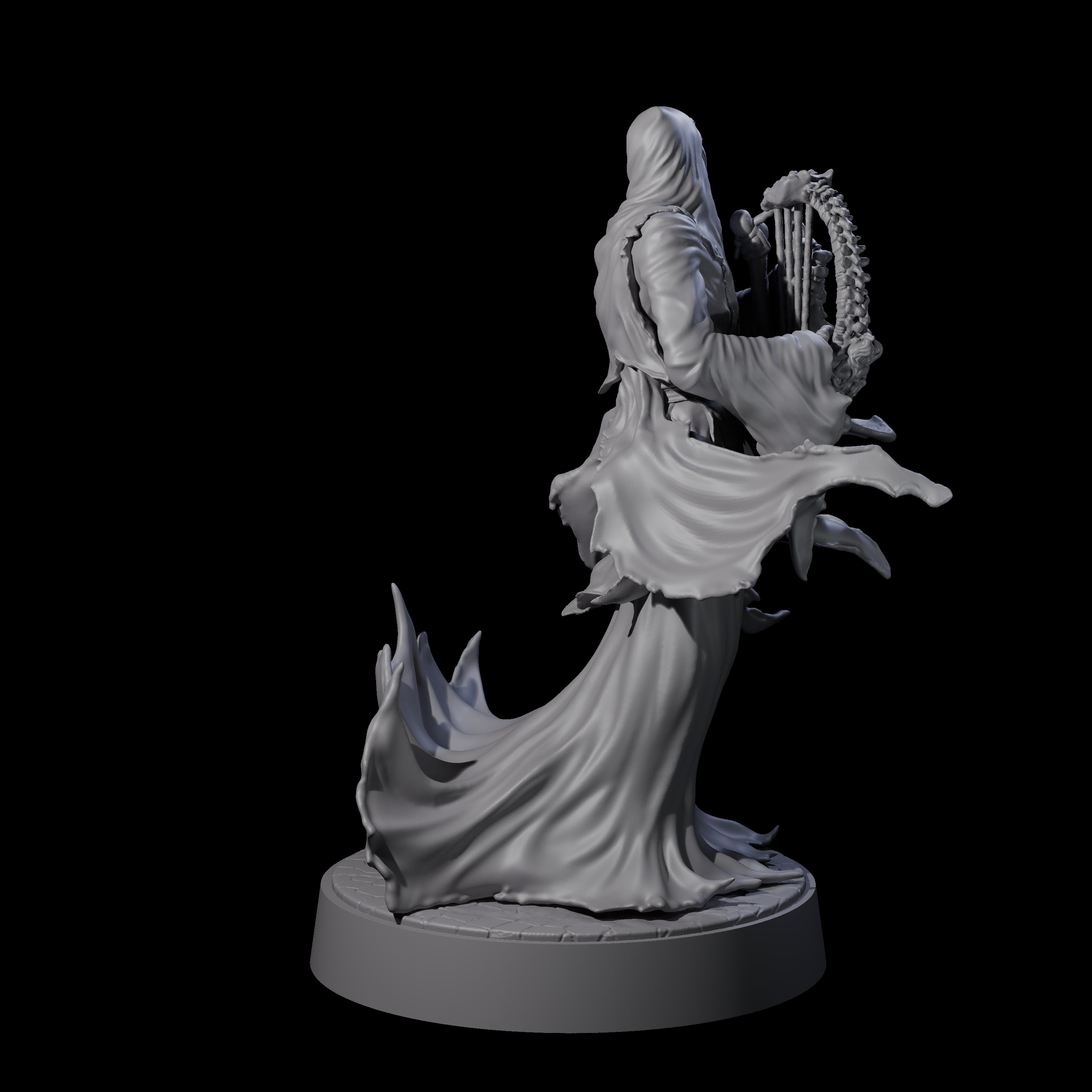 Flaming Wraith G Miniature for Dungeons and Dragons, Pathfinder or other TTRPGs