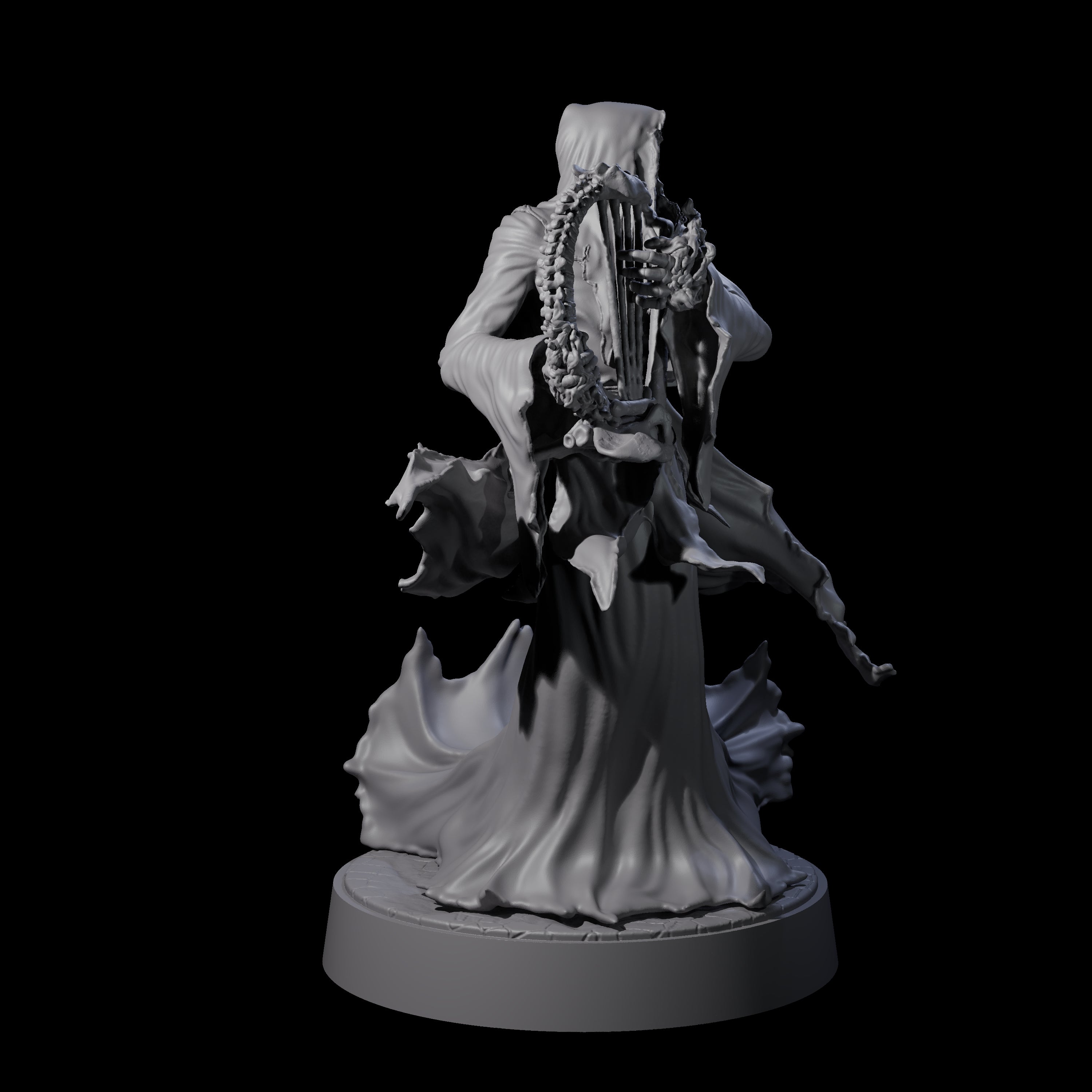 Flaming Wraith G Miniature for Dungeons and Dragons, Pathfinder or other TTRPGs