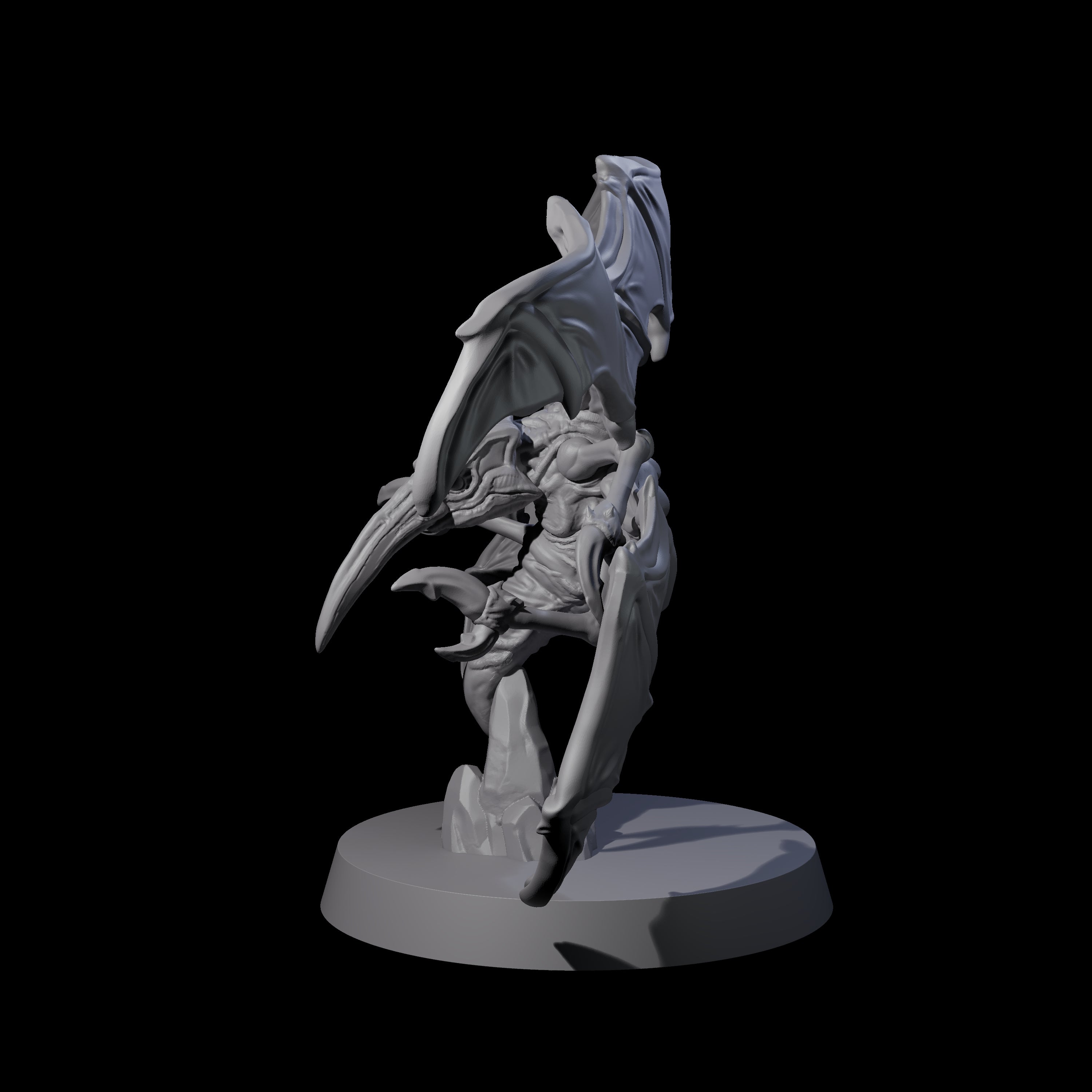 Flapping Fire Stirge Miniature for Dungeons and Dragons, Pathfinder or other TTRPGs