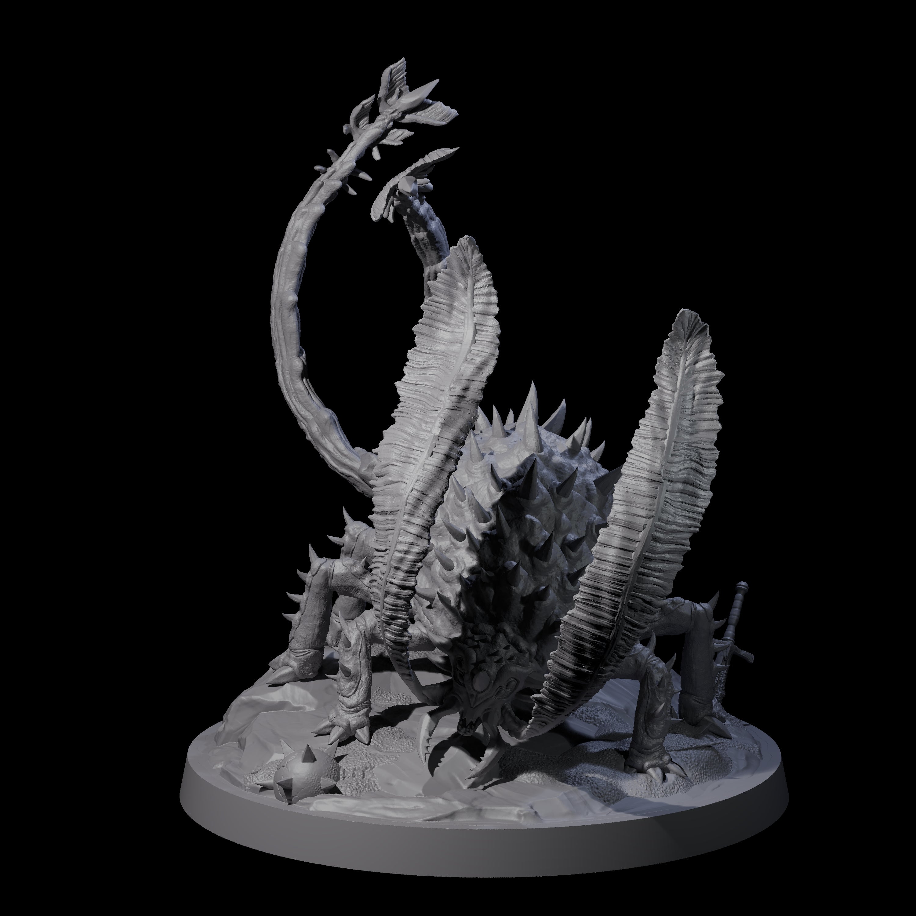 Flexing Rust Buster Monster Miniature for Dungeons and Dragons, Pathfinder or other TTRPGs