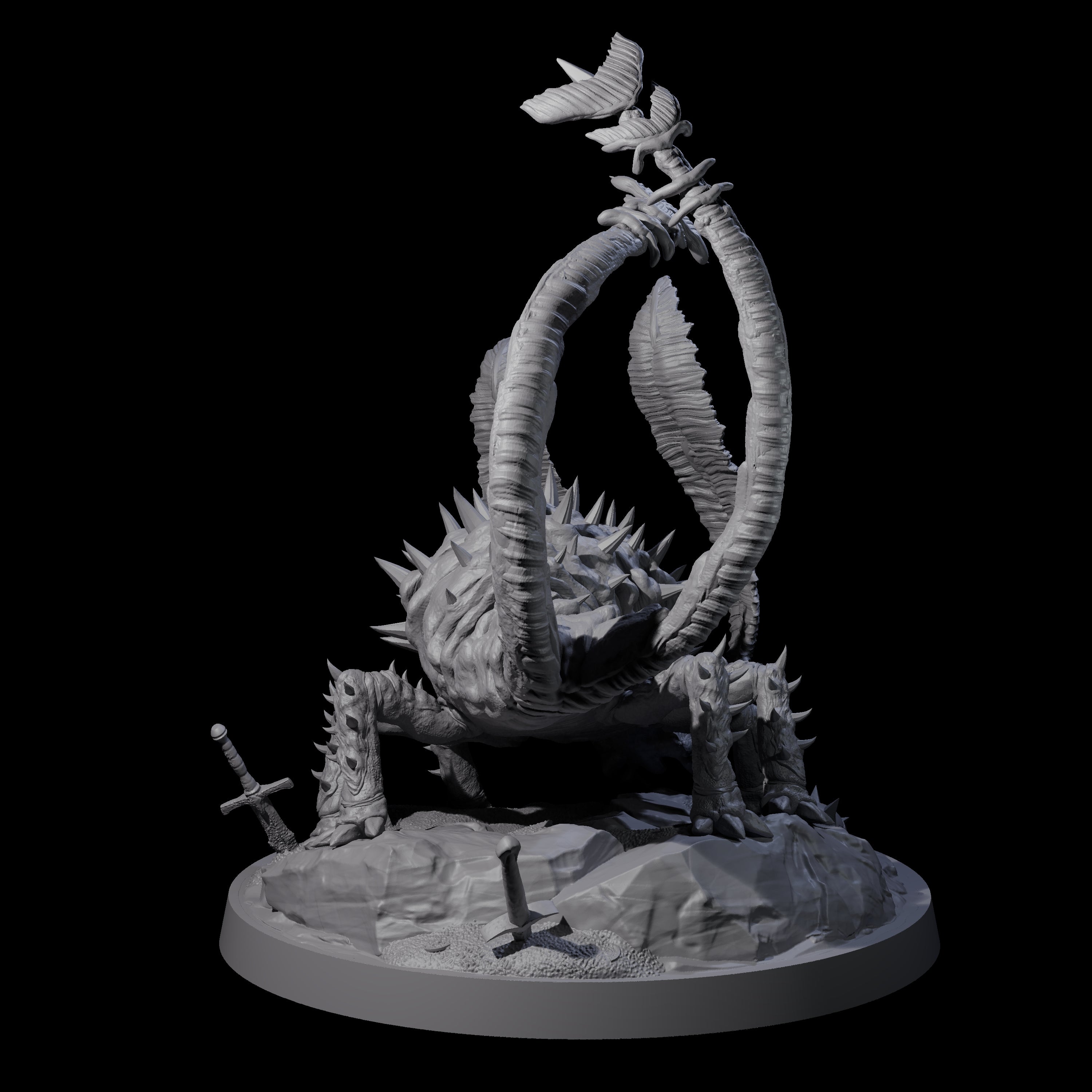 Flexing Rust Buster Monster Miniature for Dungeons and Dragons, Pathfinder or other TTRPGs