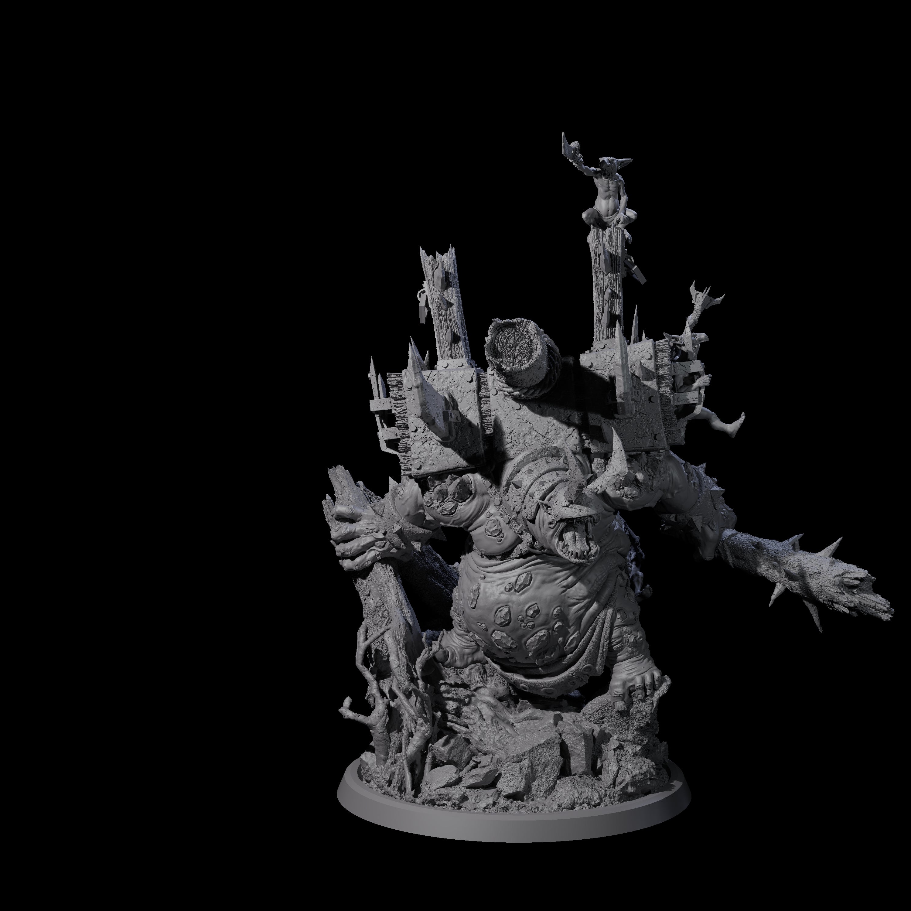 Flinga - The Walking Troll Catapult Miniature for Dungeons and Dragons, Pathfinder or other TTRPGs