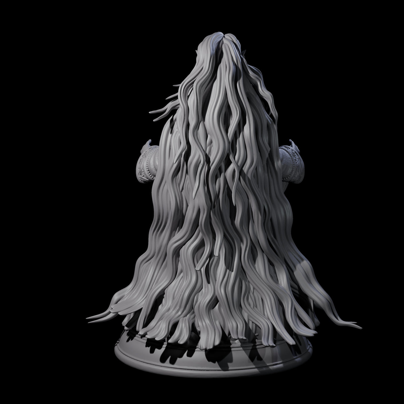 Floating Elf Wizard Miniature for Dungeons and Dragons, Pathfinder or other TTRPGs