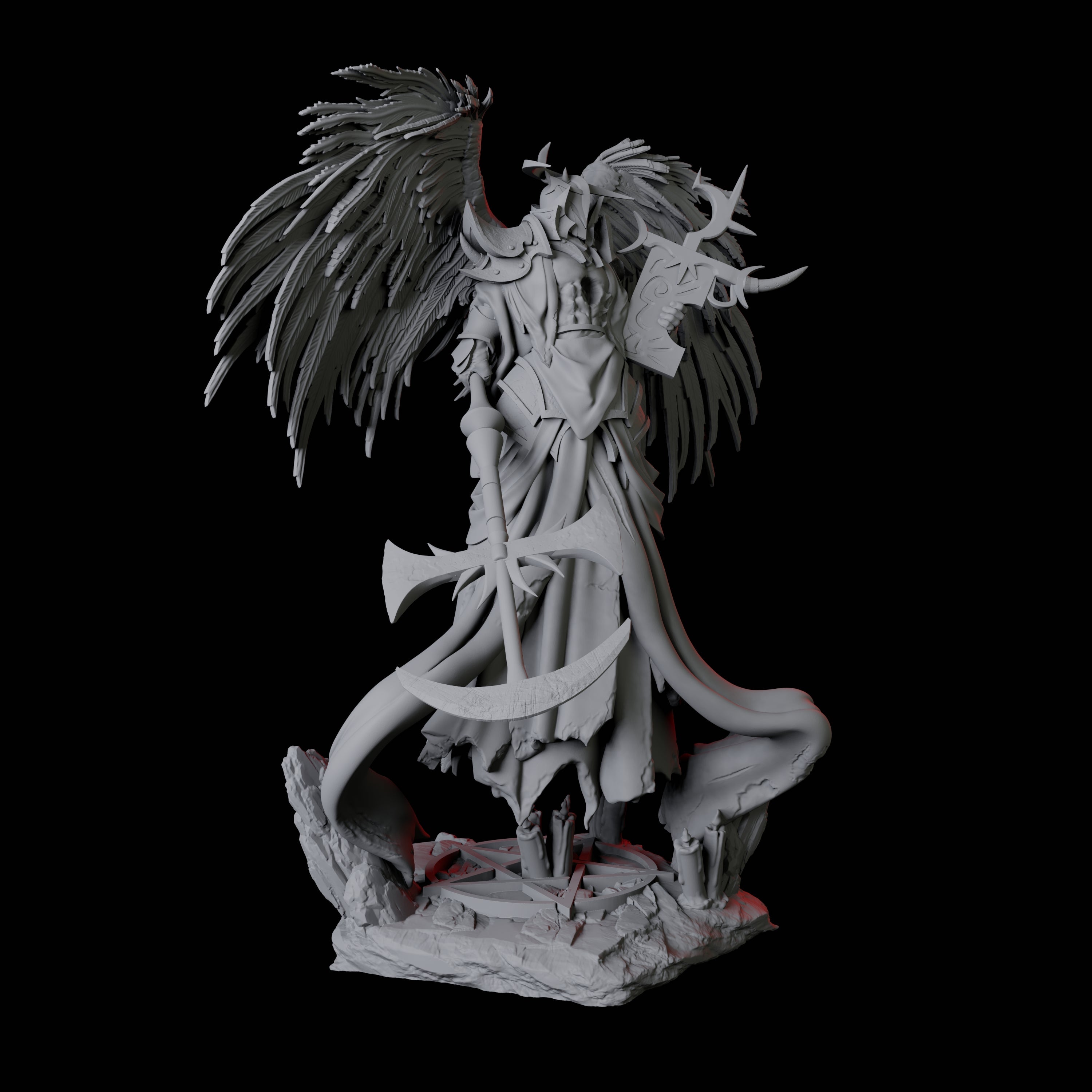 Floating Executioner Devil B Miniature for Dungeons and Dragons, Pathfinder or other TTRPGs