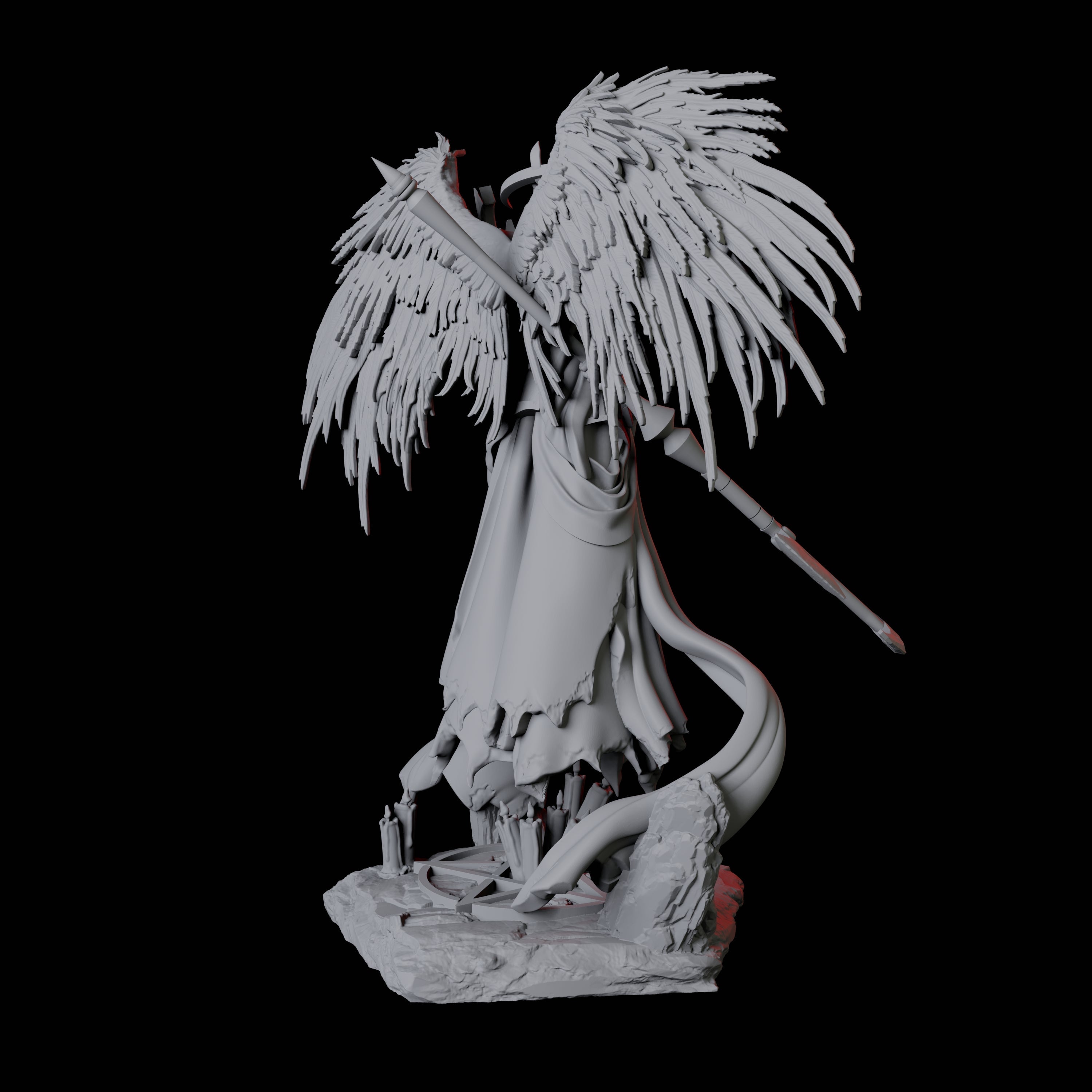 Floating Executioner Devil B Miniature for Dungeons and Dragons, Pathfinder or other TTRPGs