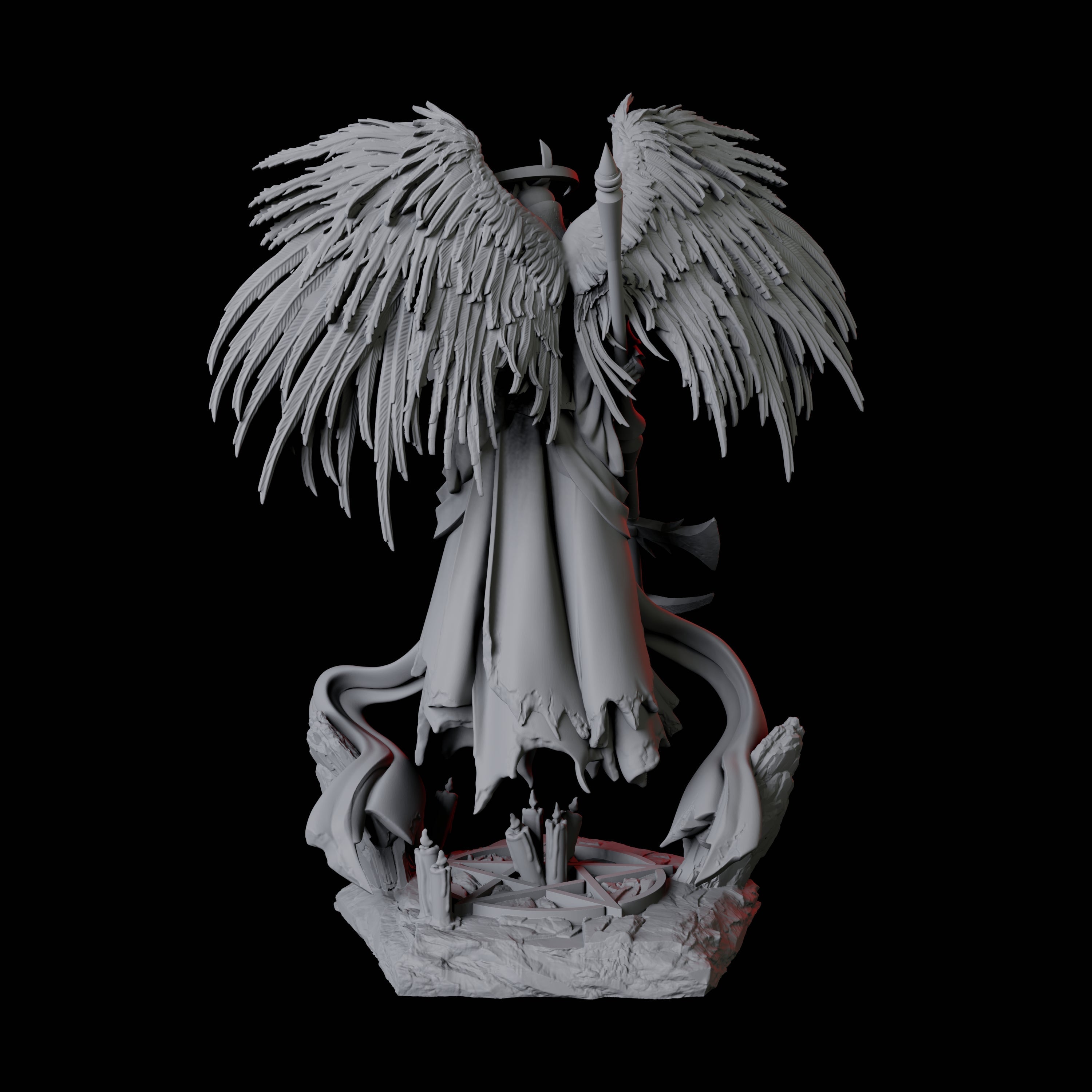 Floating Executioner Devil B Miniature for Dungeons and Dragons, Pathfinder or other TTRPGs