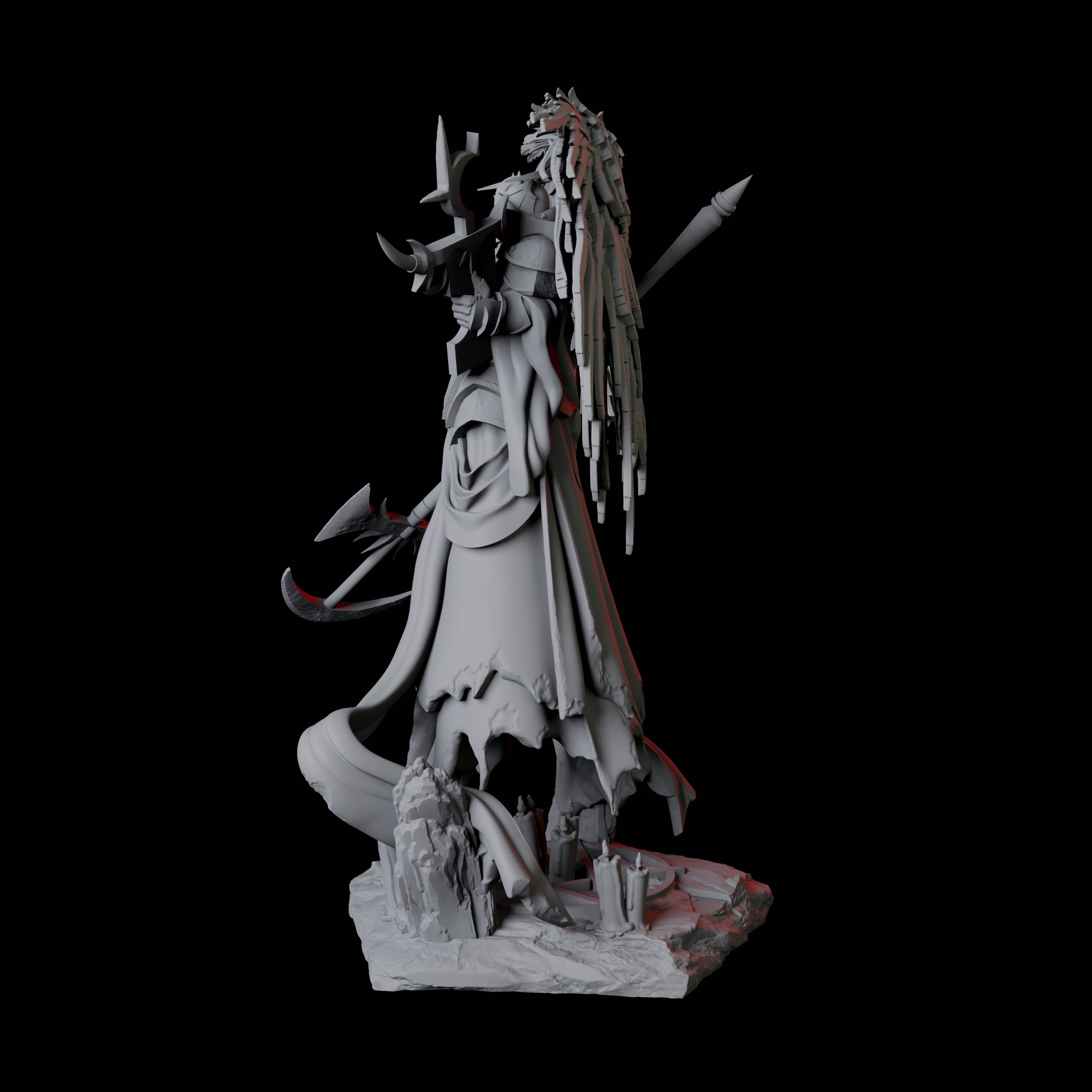 Floating Executioner Devil B Miniature for Dungeons and Dragons, Pathfinder or other TTRPGs
