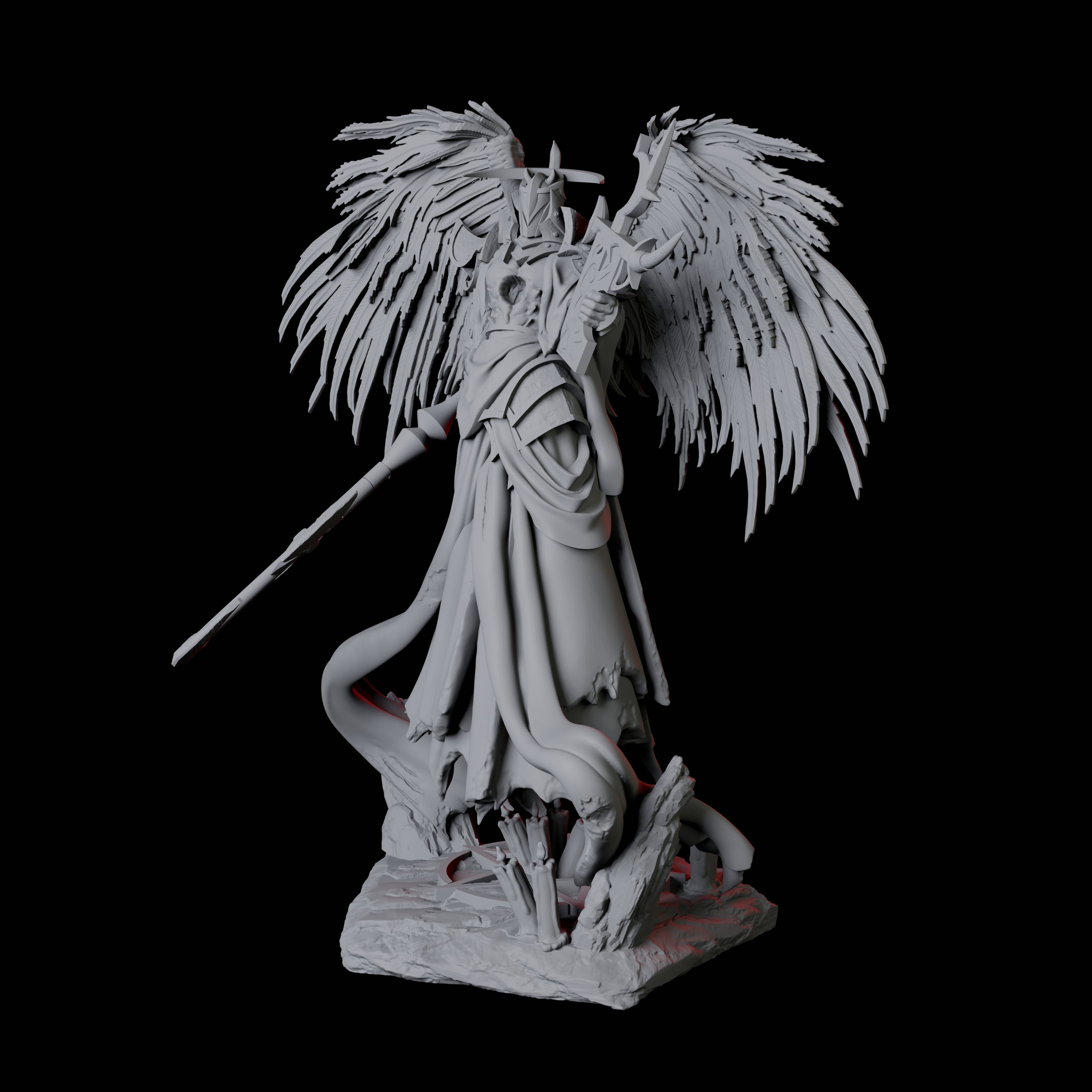 Floating Executioner Devil B Miniature for Dungeons and Dragons, Pathfinder or other TTRPGs