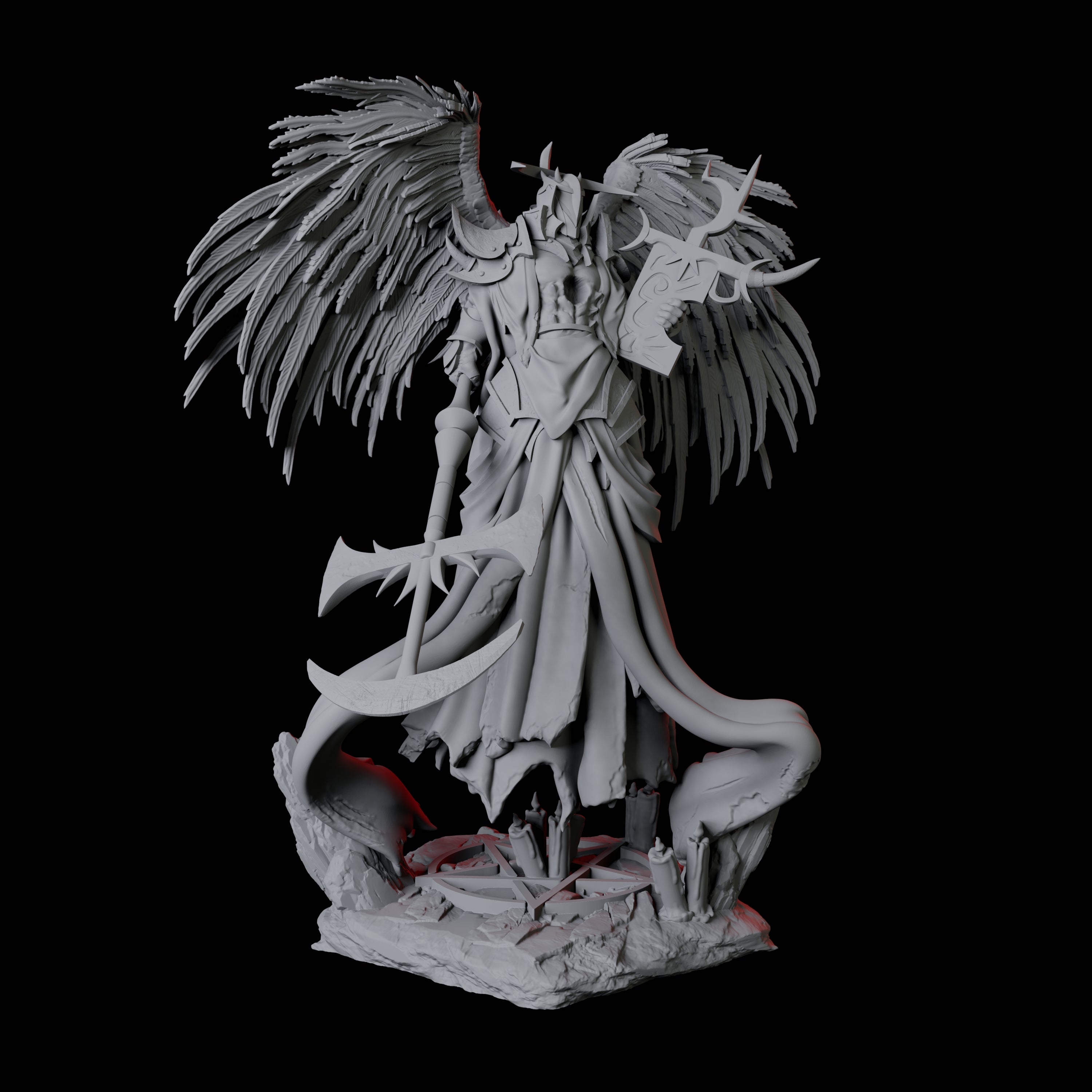 Floating Executioner Devil B Miniature for Dungeons and Dragons, Pathfinder or other TTRPGs