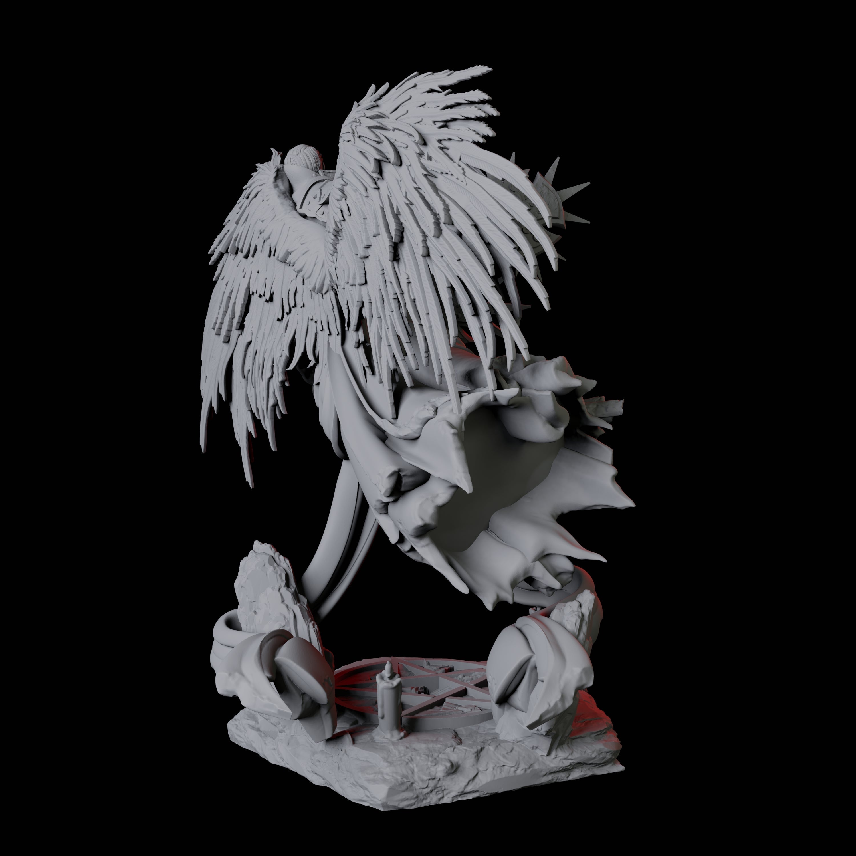 Floating Executioner Devil C Miniature for Dungeons and Dragons, Pathfinder or other TTRPGs