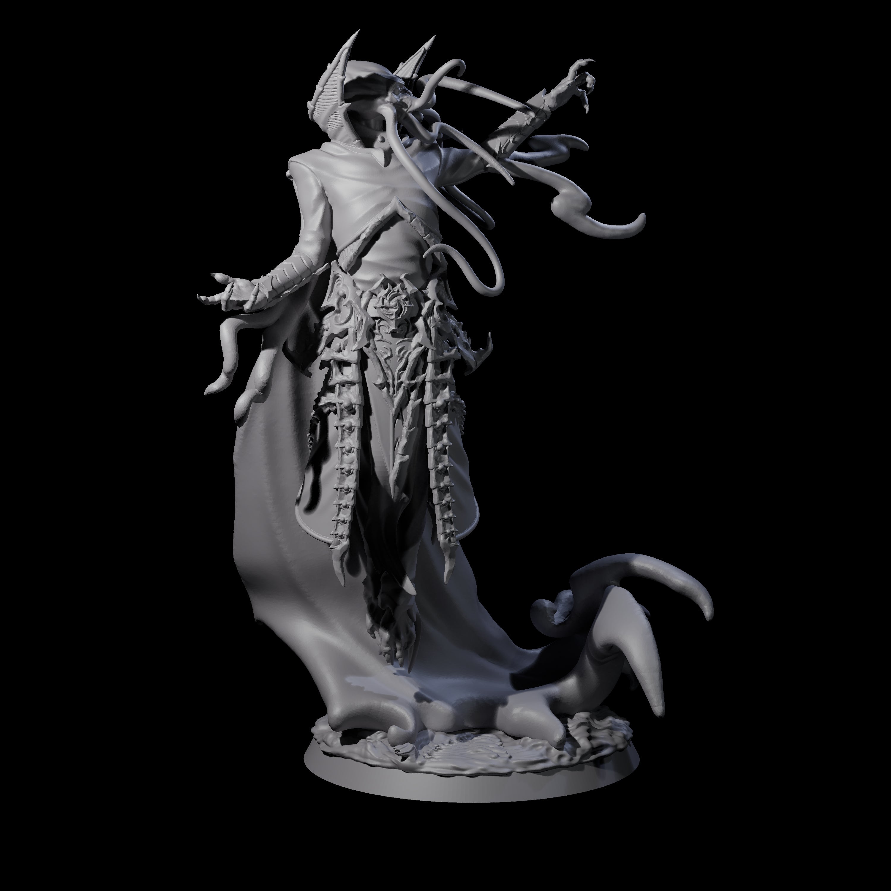 Floating Master Mind Flayer A Miniature for Dungeons and Dragons, Pathfinder or other TTRPGs