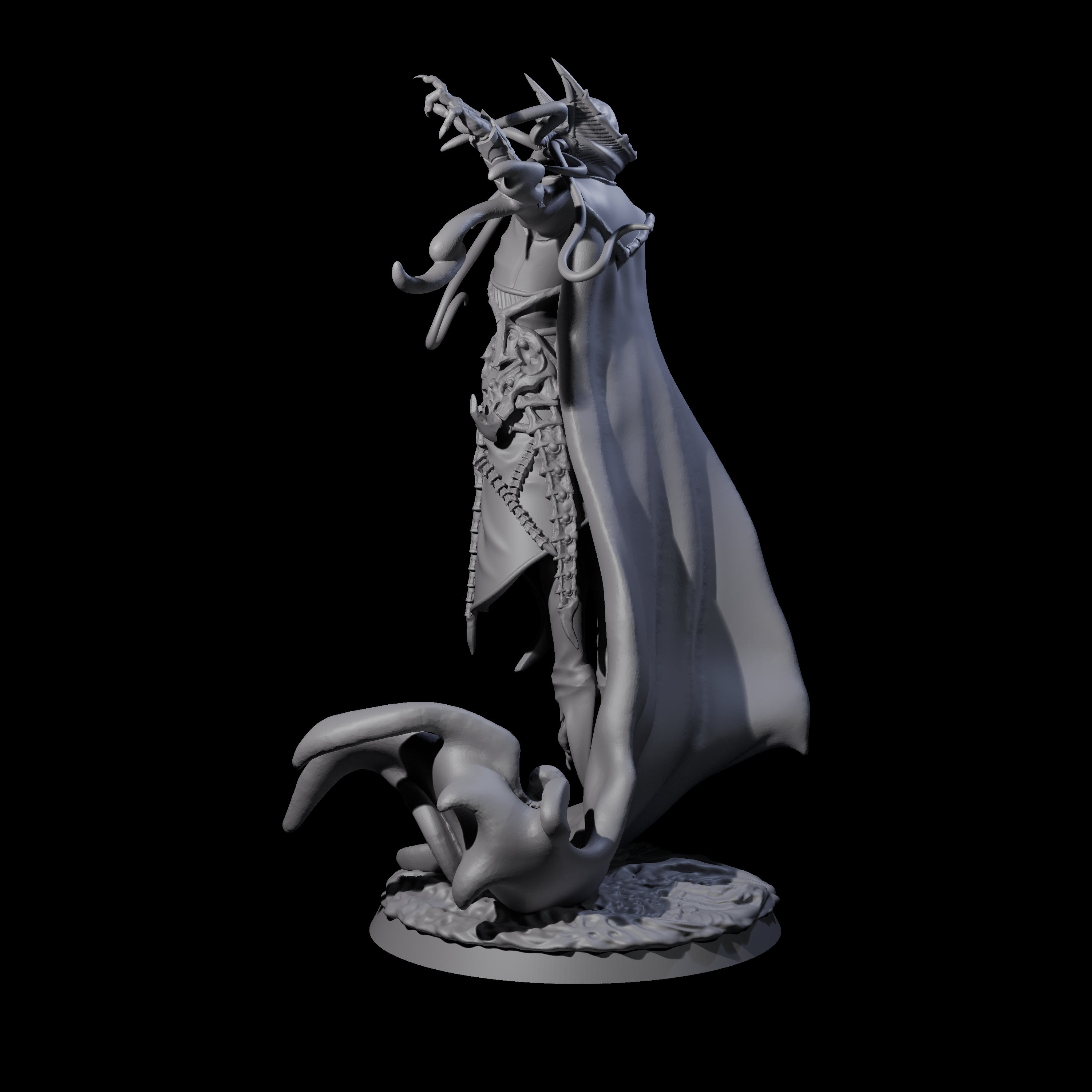 Floating Master Mind Flayer A Miniature for Dungeons and Dragons, Pathfinder or other TTRPGs