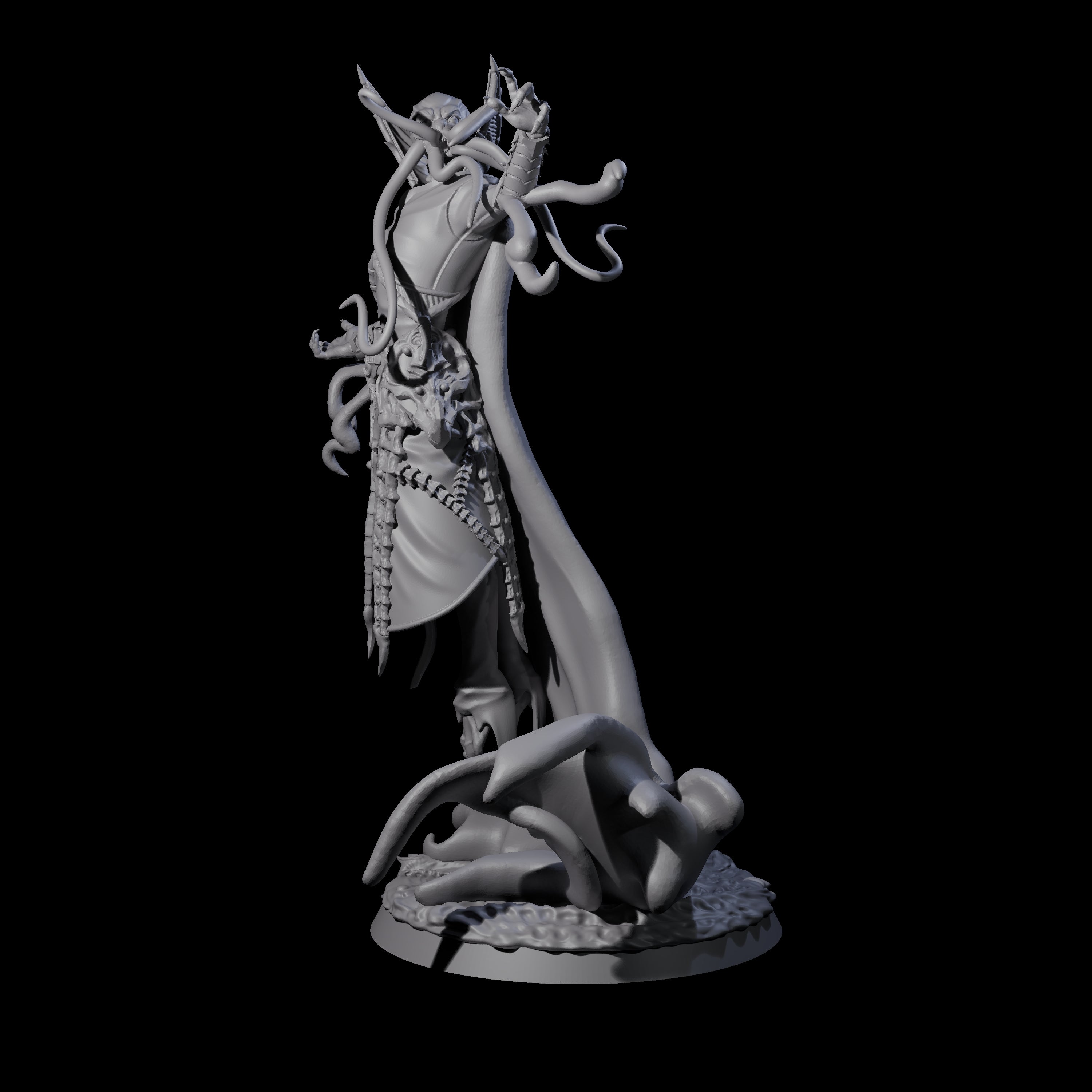 Floating Master Mind Flayer A Miniature for Dungeons and Dragons, Pathfinder or other TTRPGs