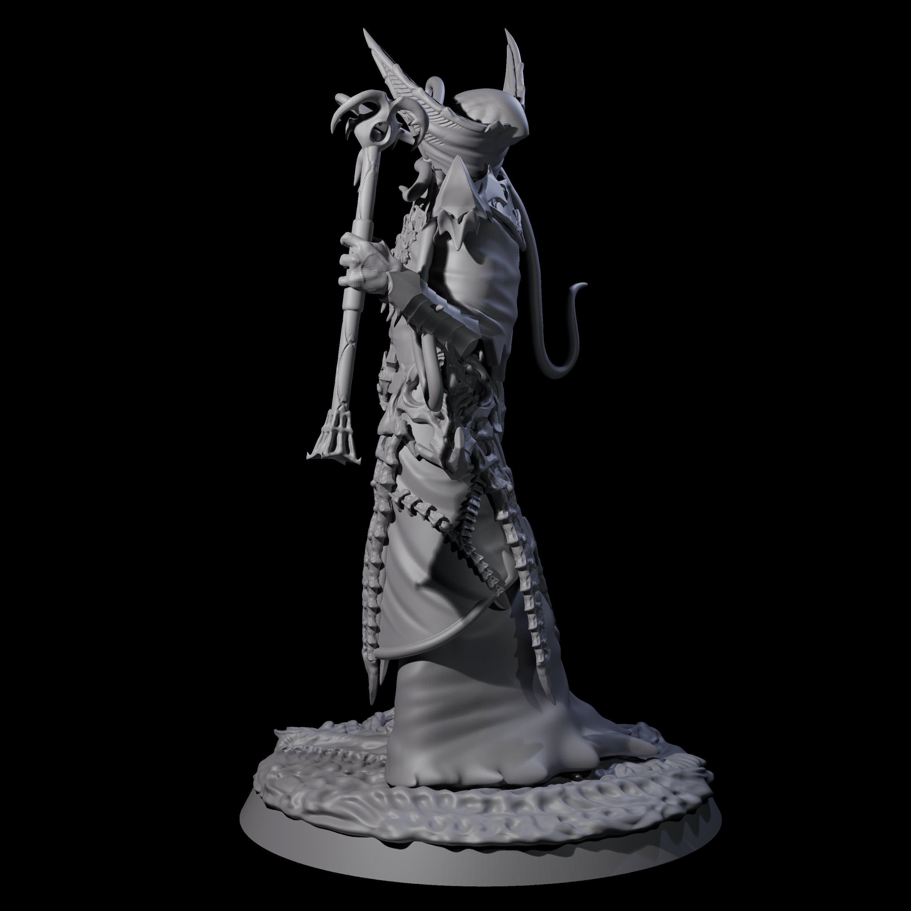 Floating Master Mind Flayer C Miniature for Dungeons and Dragons, Pathfinder or other TTRPGs