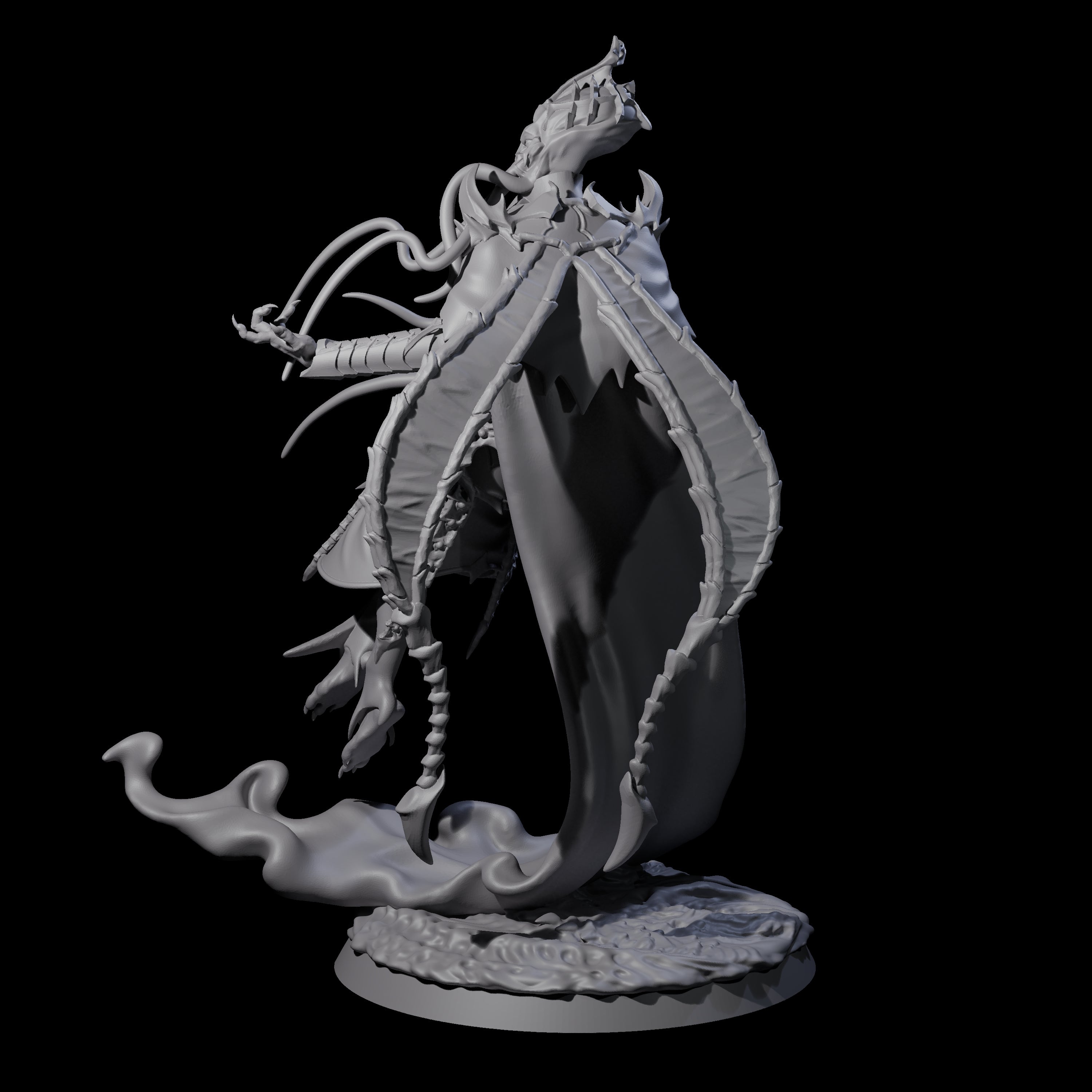 Floating Master Mind Flayer D Miniature for Dungeons and Dragons, Pathfinder or other TTRPGs