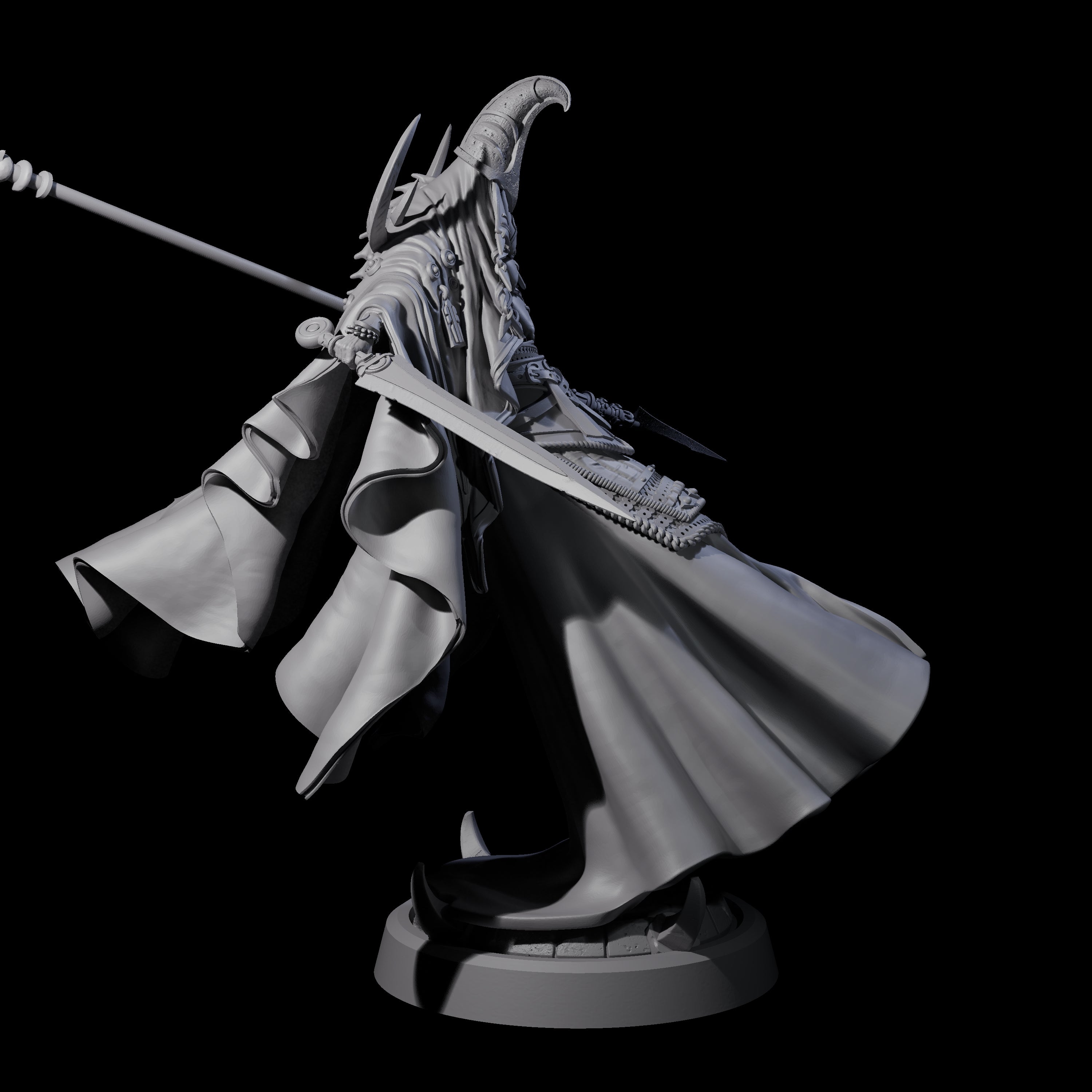 Floating Robed Cultist B Miniature for Dungeons and Dragons, Pathfinder or other TTRPGs
