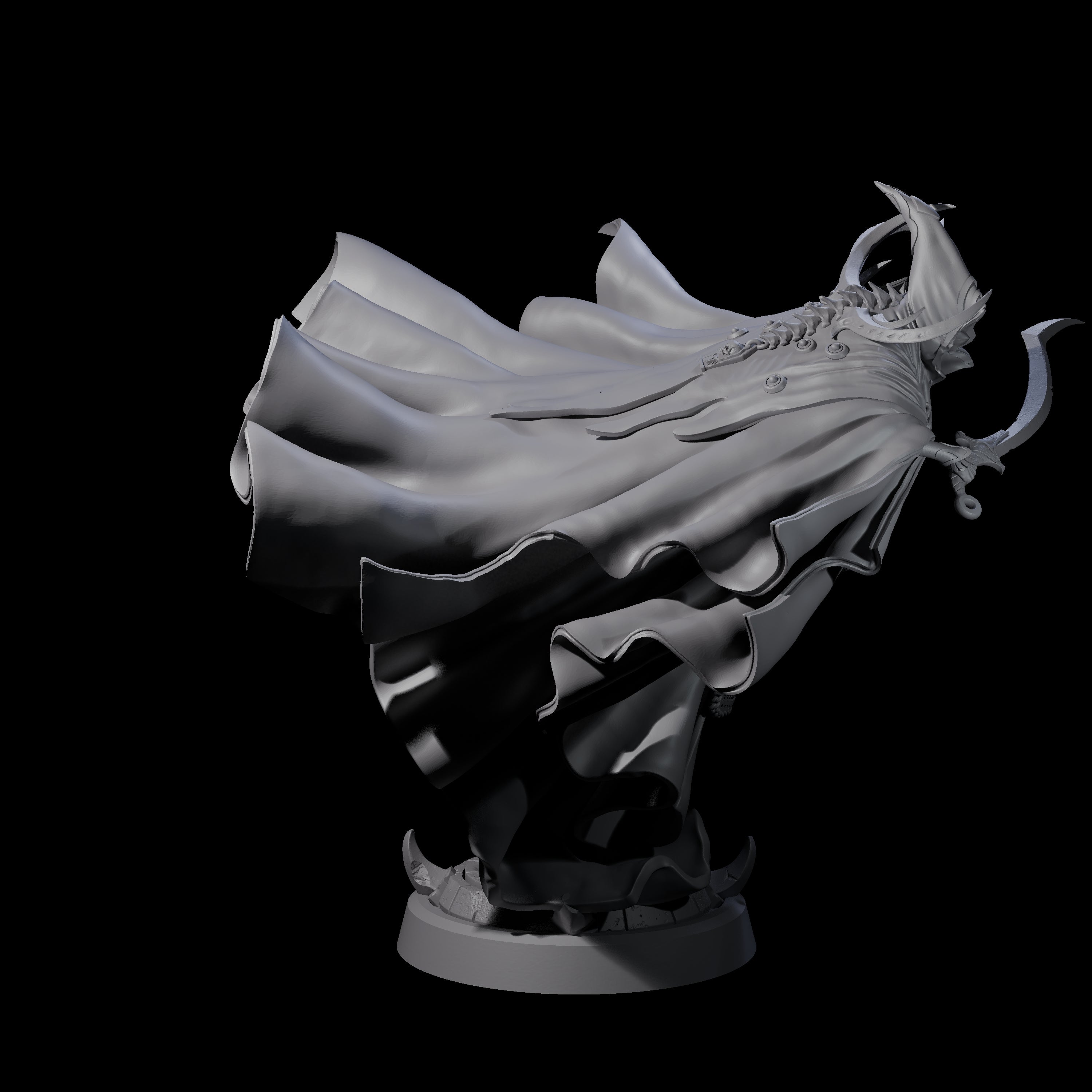 Floating Robed Cultist C Miniature for Dungeons and Dragons, Pathfinder or other TTRPGs