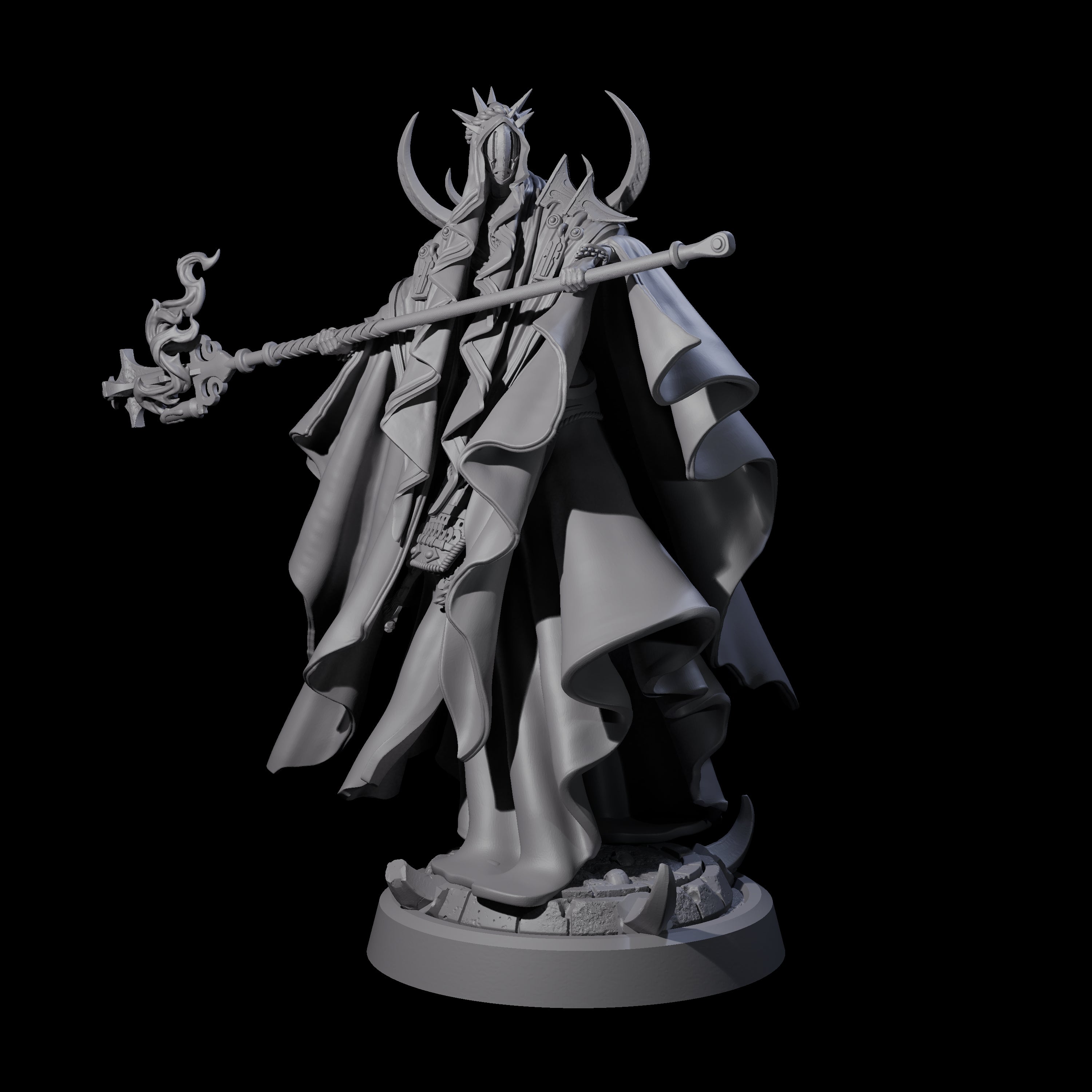 Floating Robed Cultist D Miniature for Dungeons and Dragons, Pathfinder or other TTRPGs