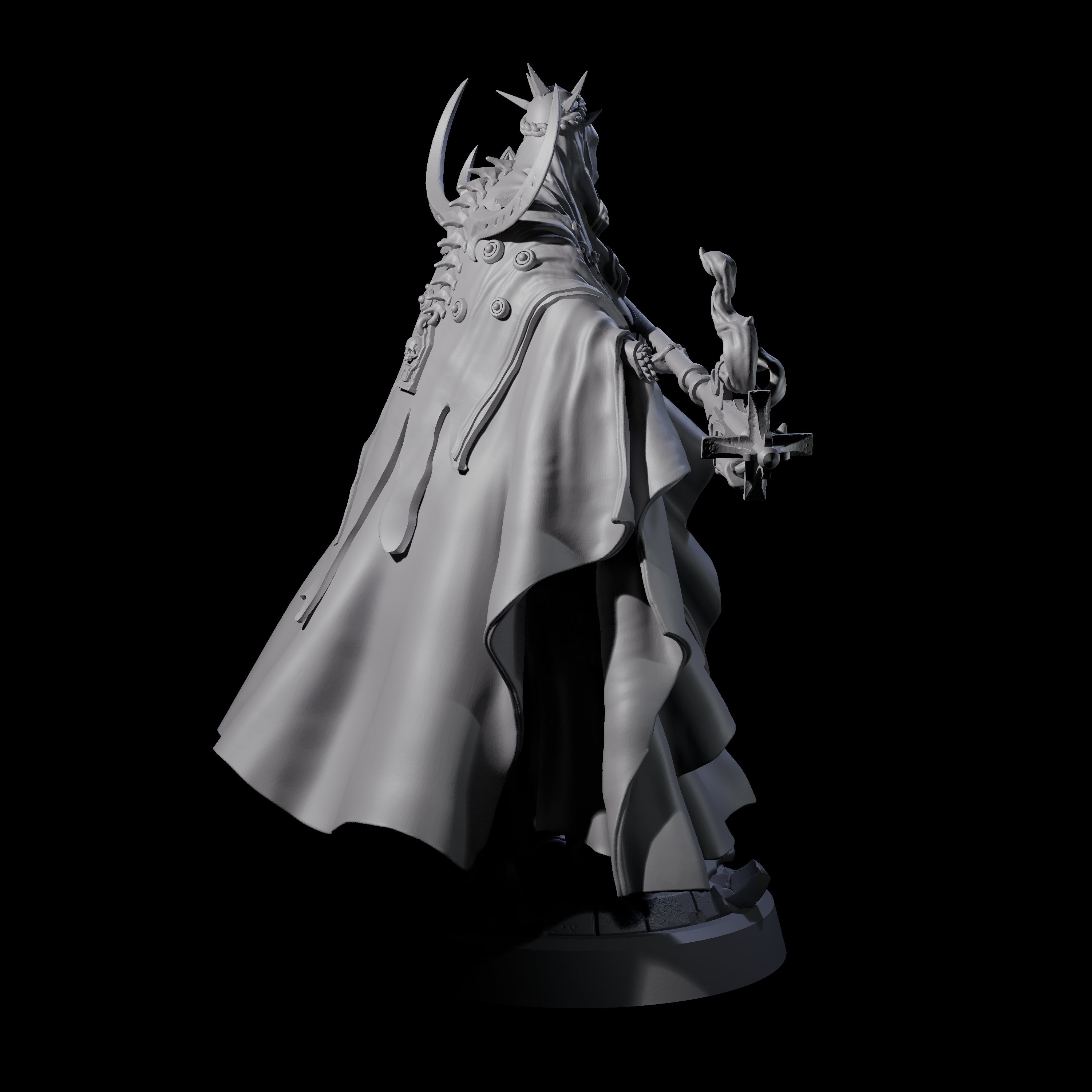 Floating Robed Cultist D Miniature for Dungeons and Dragons, Pathfinder or other TTRPGs