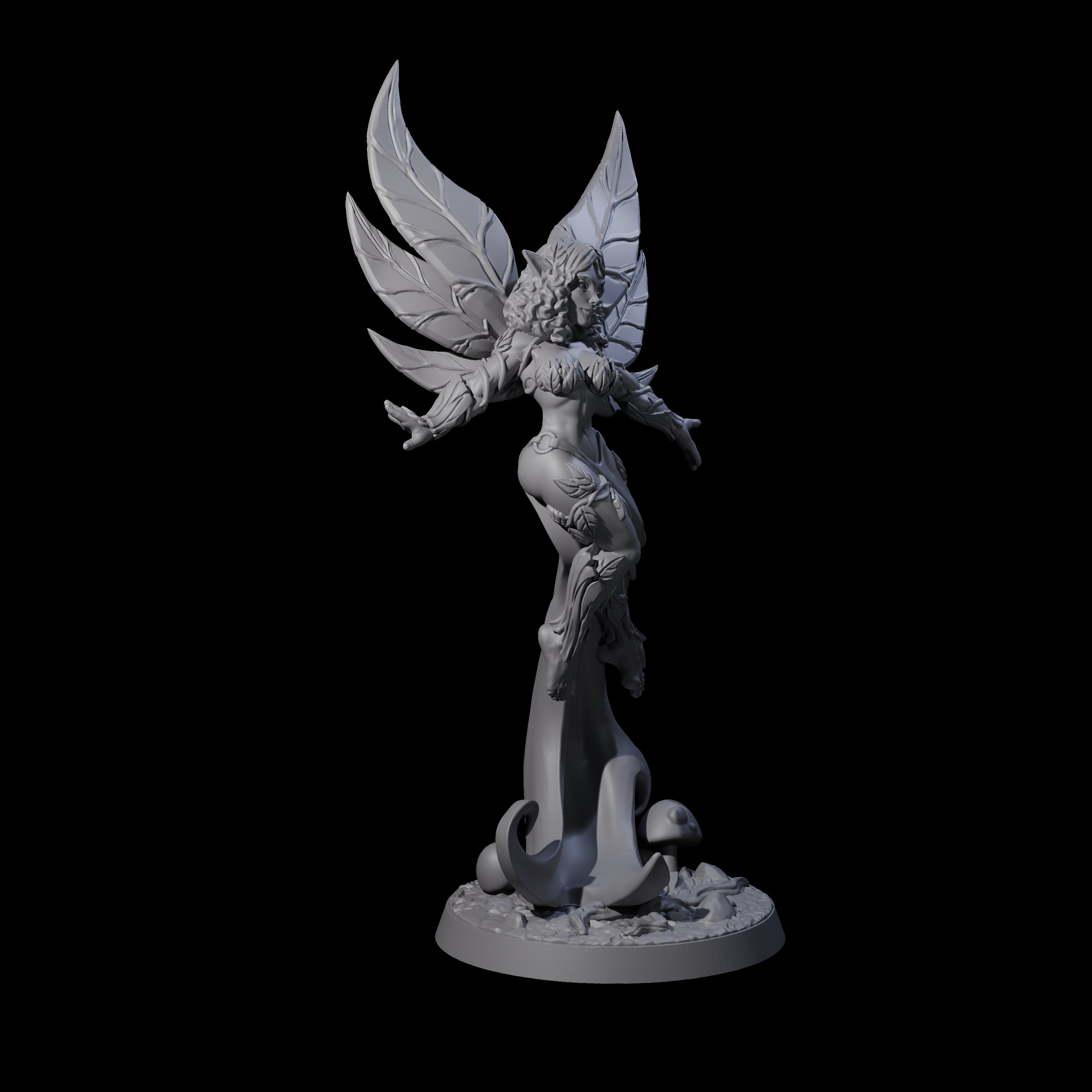 Floating and Gliding Pixie Miniature for Dungeons and Dragons, Pathfinder or other TTRPGs