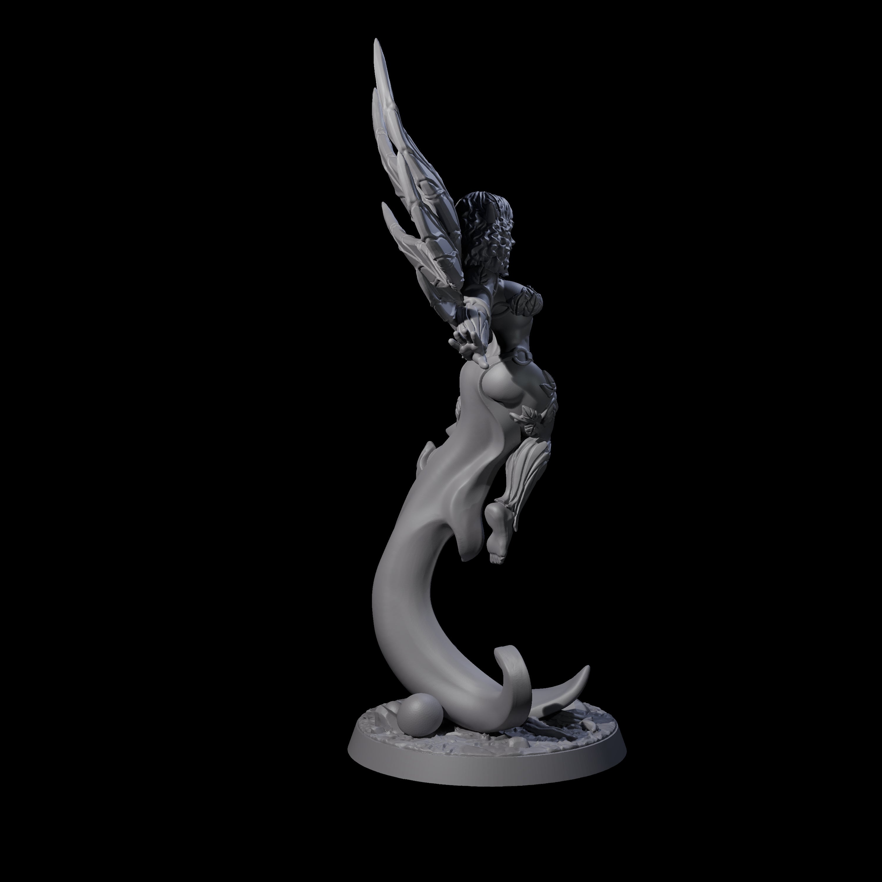 Floating and Gliding Pixie Miniature for Dungeons and Dragons, Pathfinder or other TTRPGs