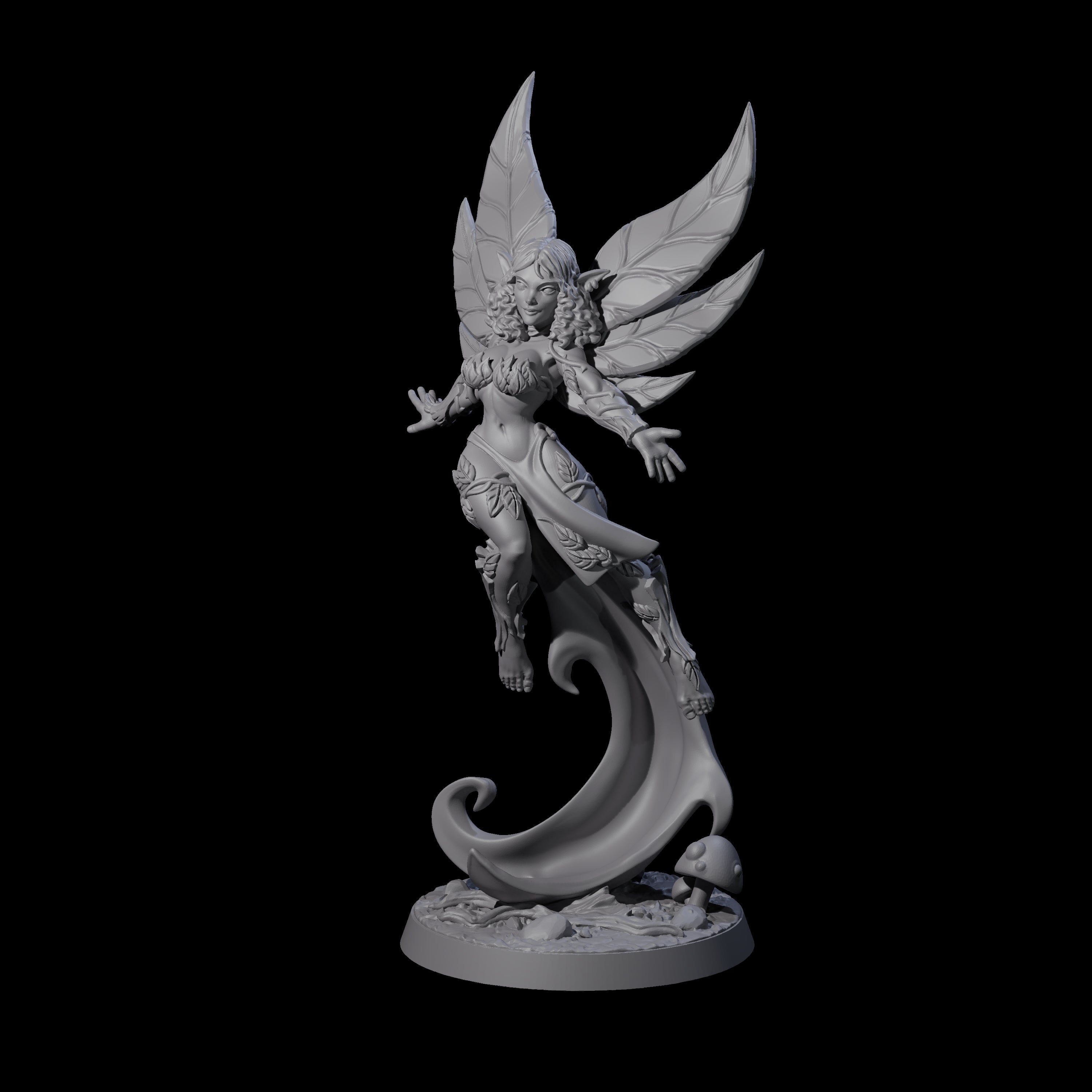 Floating and Gliding Pixie Miniature for Dungeons and Dragons, Pathfinder or other TTRPGs
