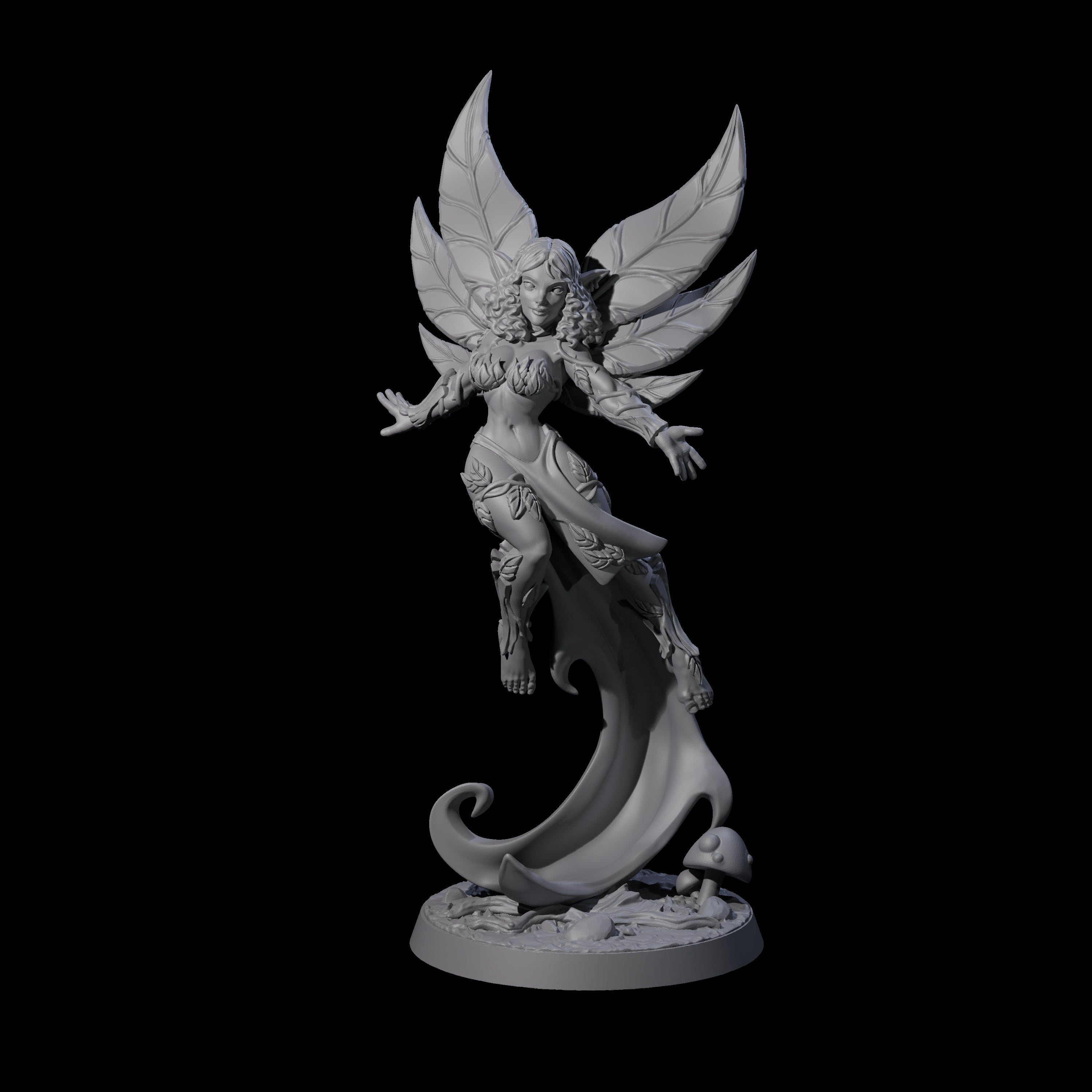 Floating and Gliding Pixie Miniature for Dungeons and Dragons, Pathfinder or other TTRPGs