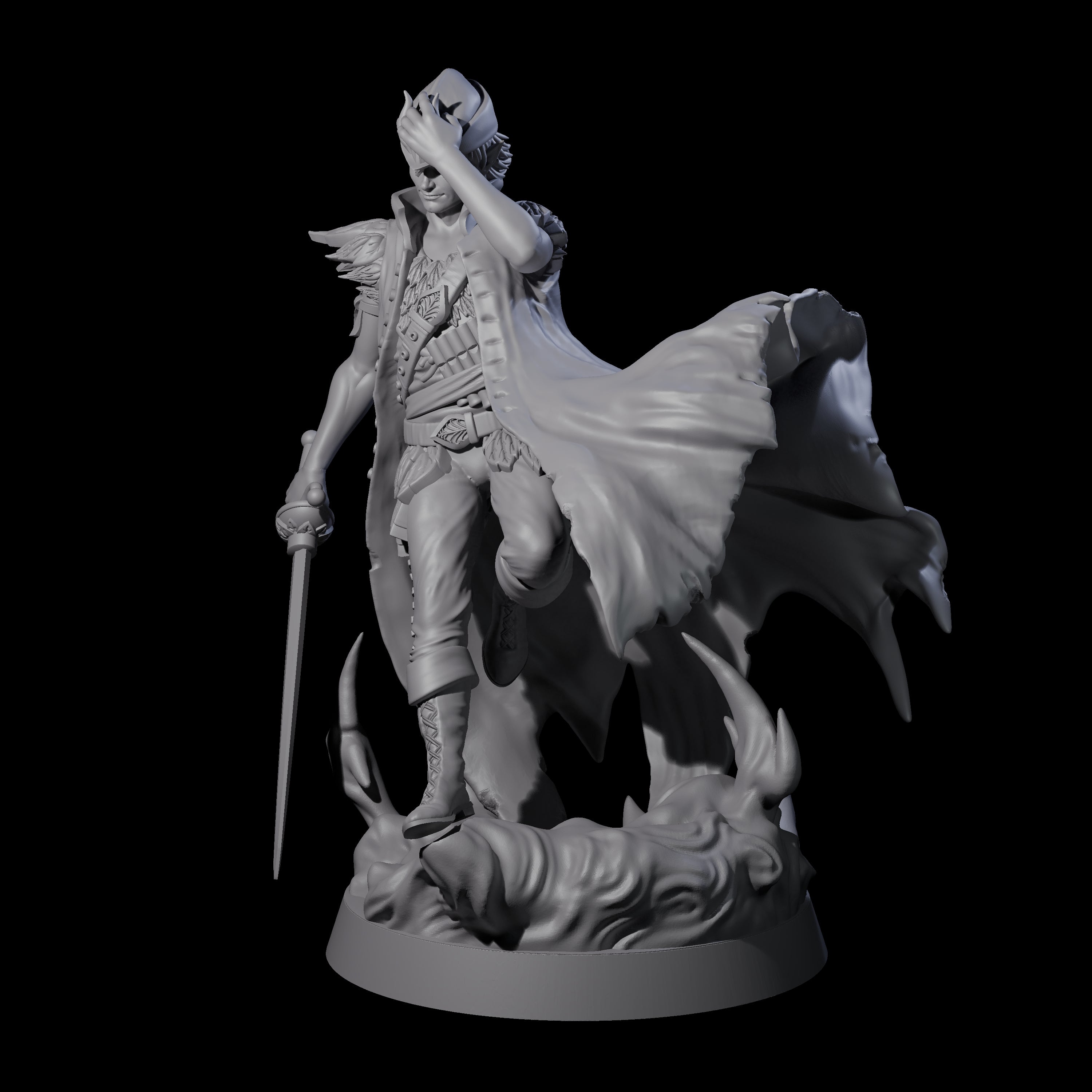 Flying Fae Man Boy Miniature for Dungeons and Dragons, Pathfinder or other TTRPGs
